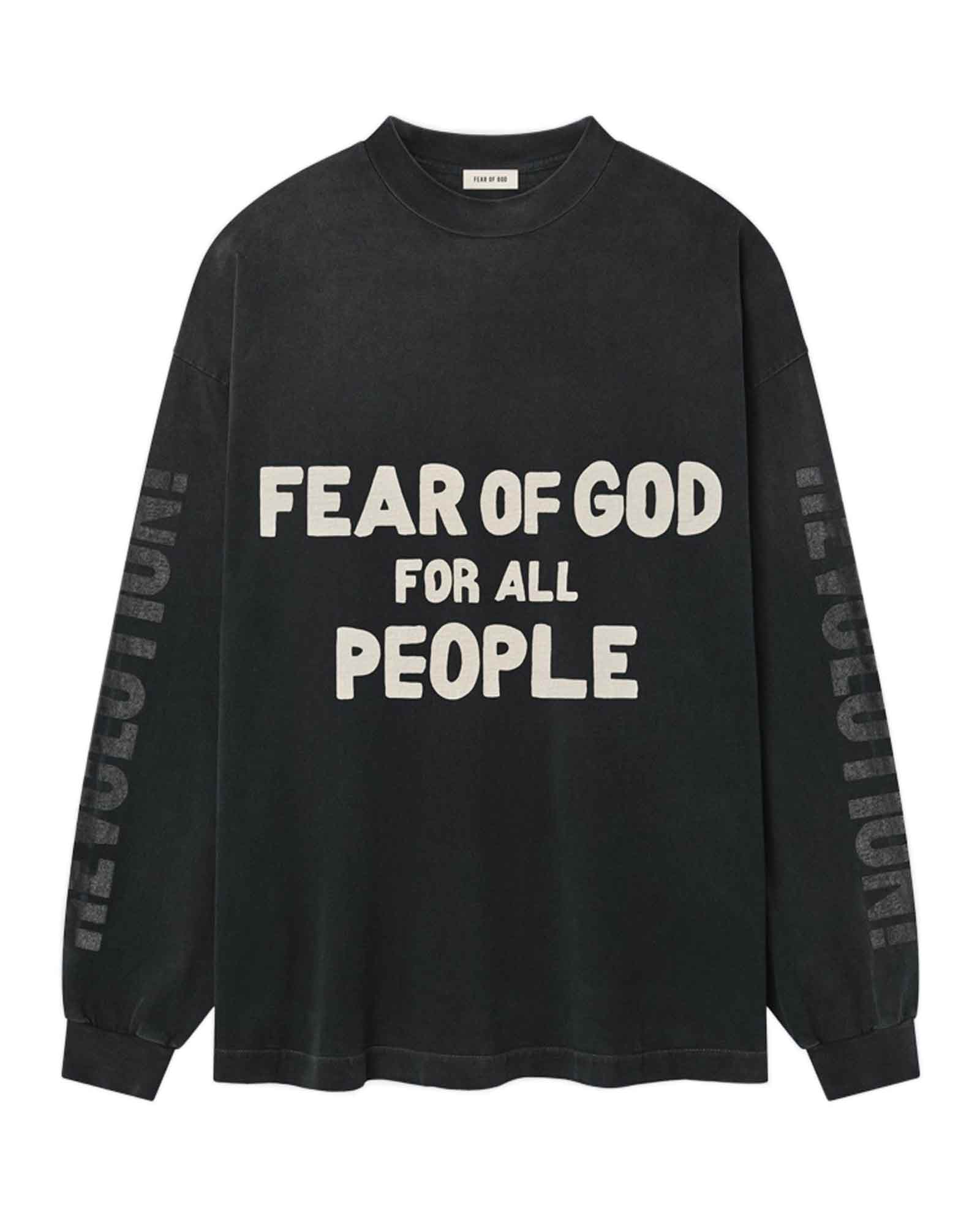 FEAR OF GOD・フィア オブ ゴット - L/S Tシャツ RELAXED LS "FUTURE" TEE / BLACK