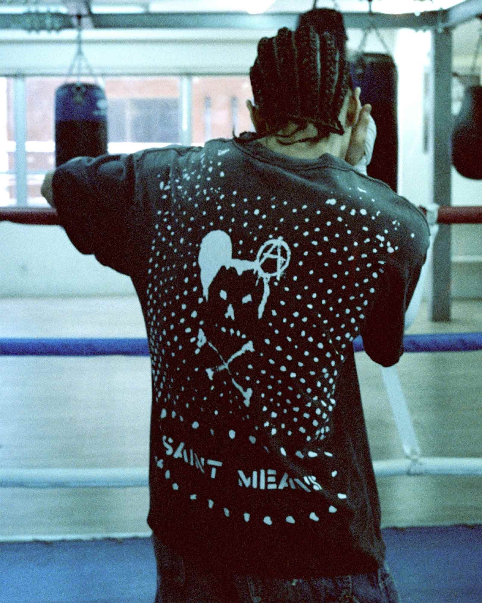 ©SAINT M××××××・セントマイケル - Tシャツ・カットソー BKM_SS T-SHIRT/SAINT MEANS / BLACK