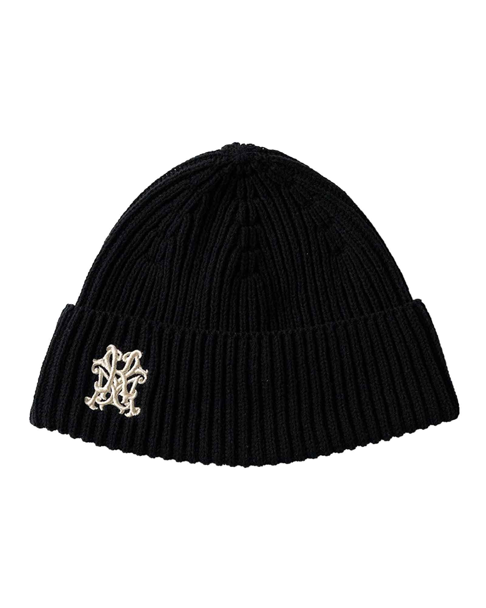 KAMIYA・カミヤ - ニットキャップ・ビーニー CA4LA × KAMIYA “KMY” BEANIE / BLACK