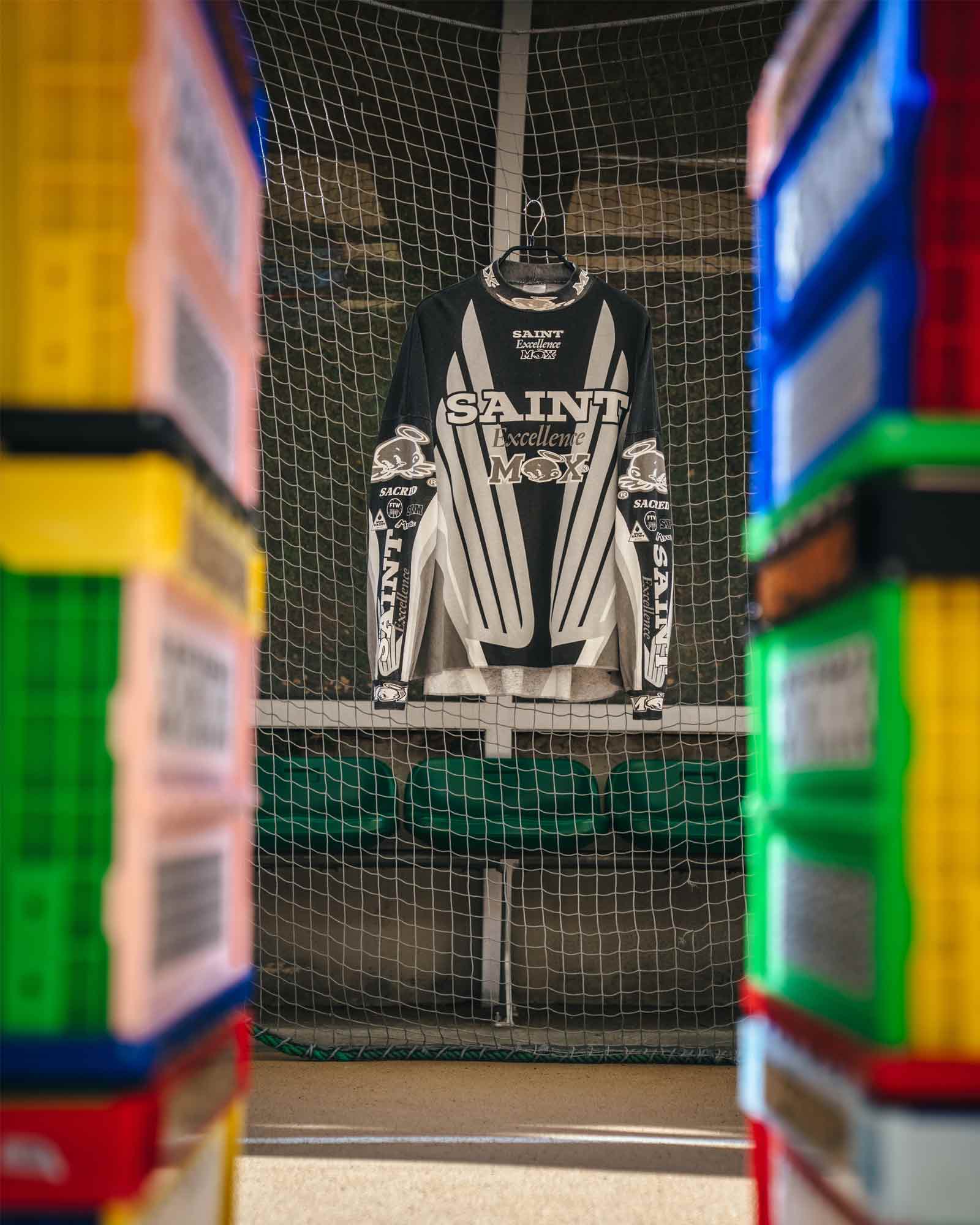 ©SAINT M××××××・セントマイケル - L/S Tシャツ LS T-SHIRT/SAINT MX / BLACK