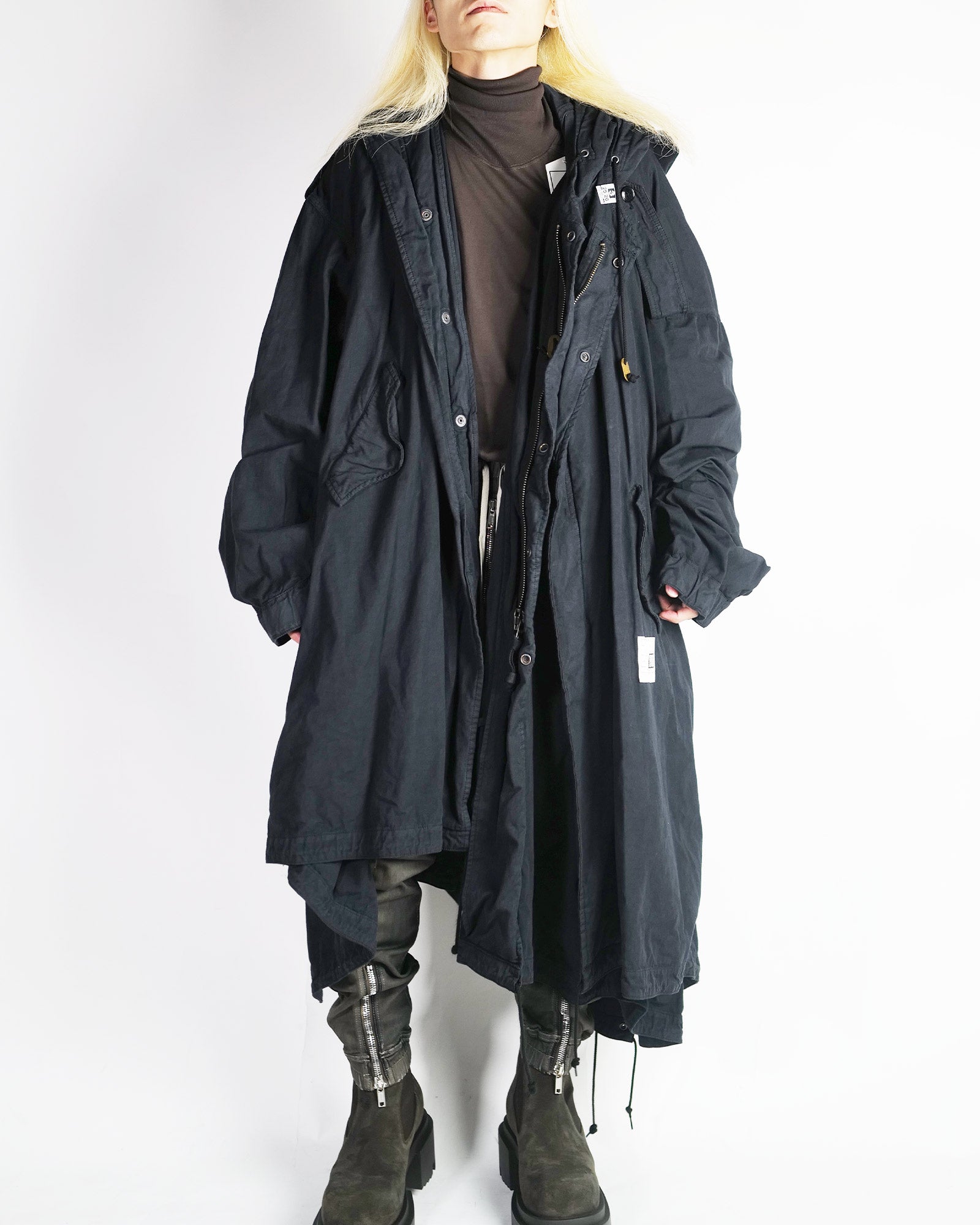 MIHARA YASUHIRO・ミハラヤスヒロ - コート LAYERED M-51 MODS PARKA / BLACK