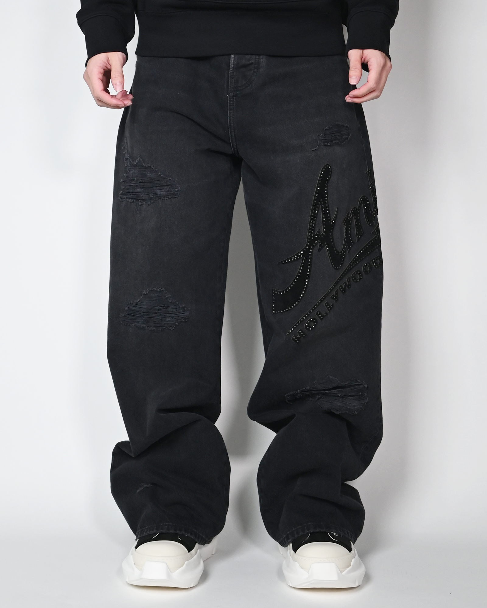 AMIRI・アミリ - デニムパンツ AMIRI HOLLYWOOD BAGGY JEAN / VINTAGE BLACK