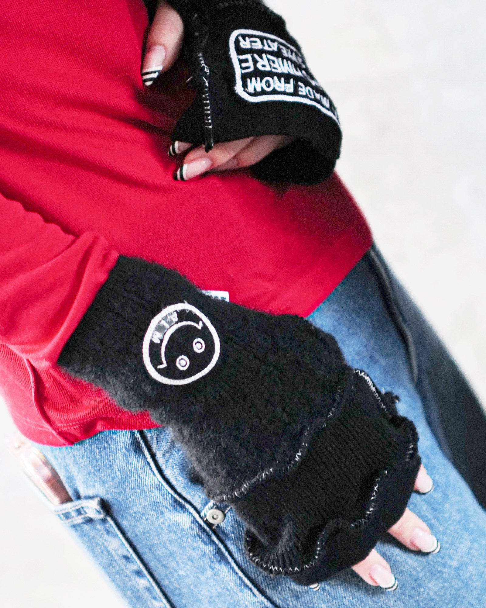 A LOVE MOVEMENT・a love movement -  CASHMERE GLOVES 27 / BLACK