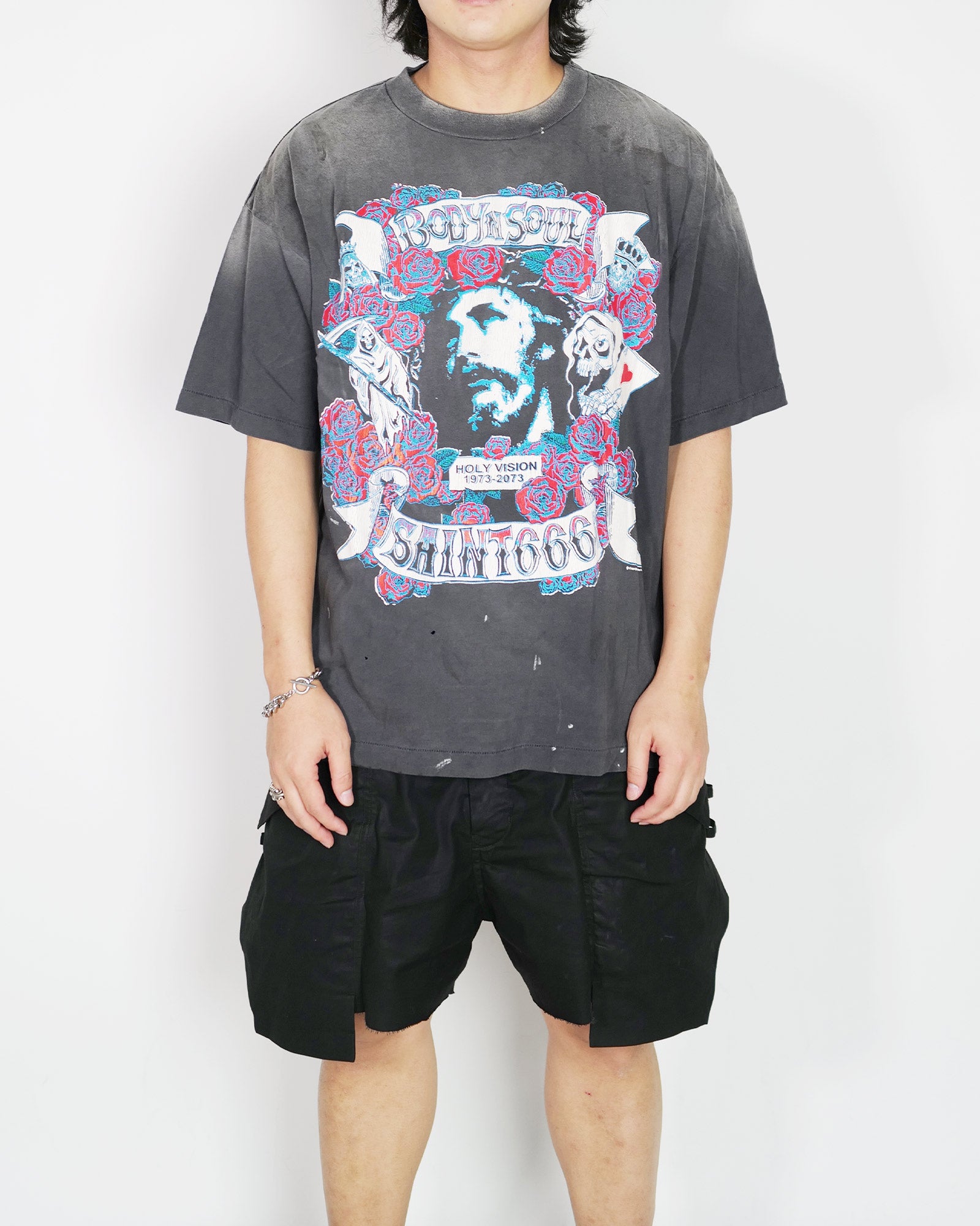 ©SAINT M××××××・セントマイケル - Tシャツ・カットソー SS TEE/BODYN SOUL / BLACK