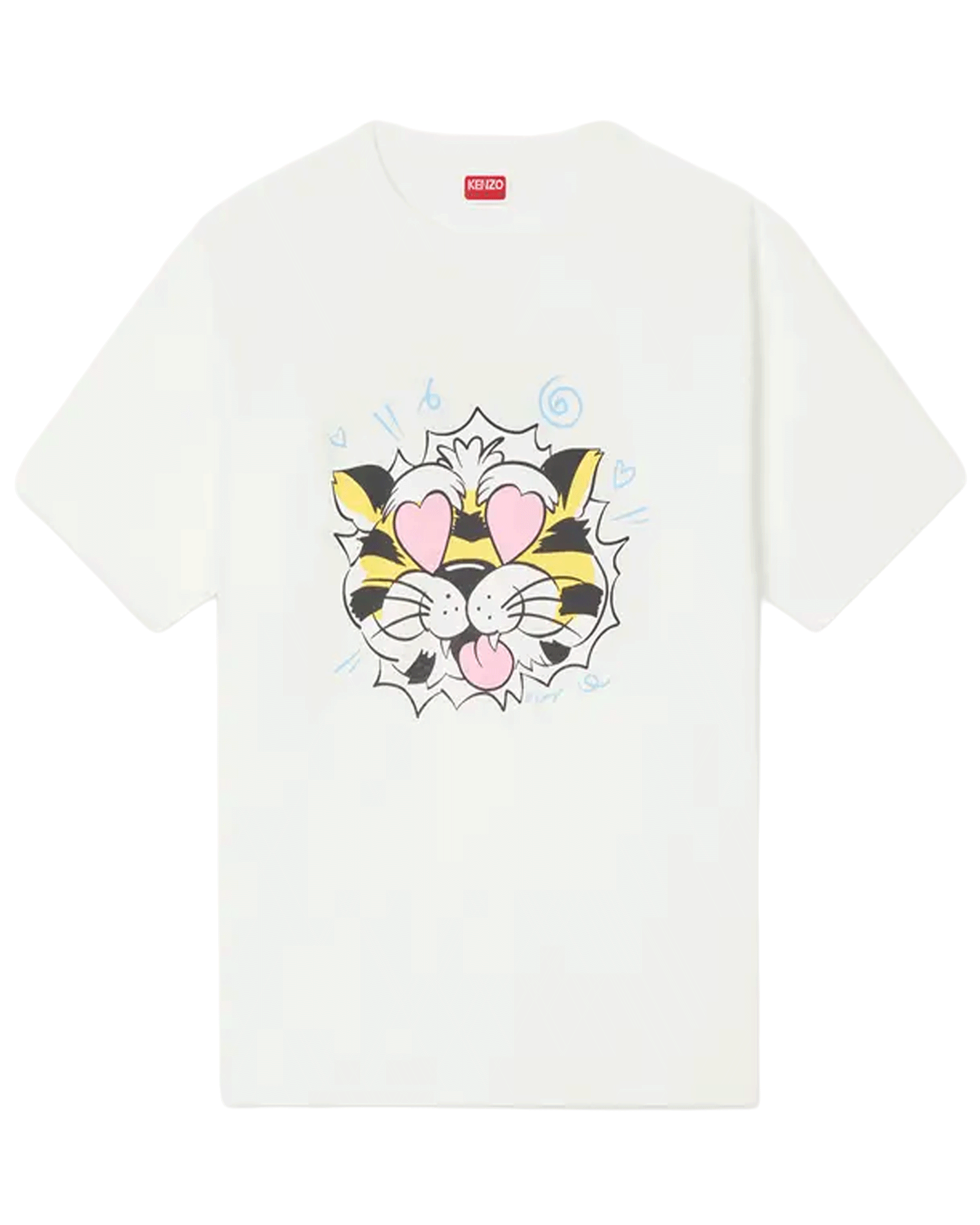 KENZO WILD TIGER OVERSIZE T-SHIRT / WHITE
