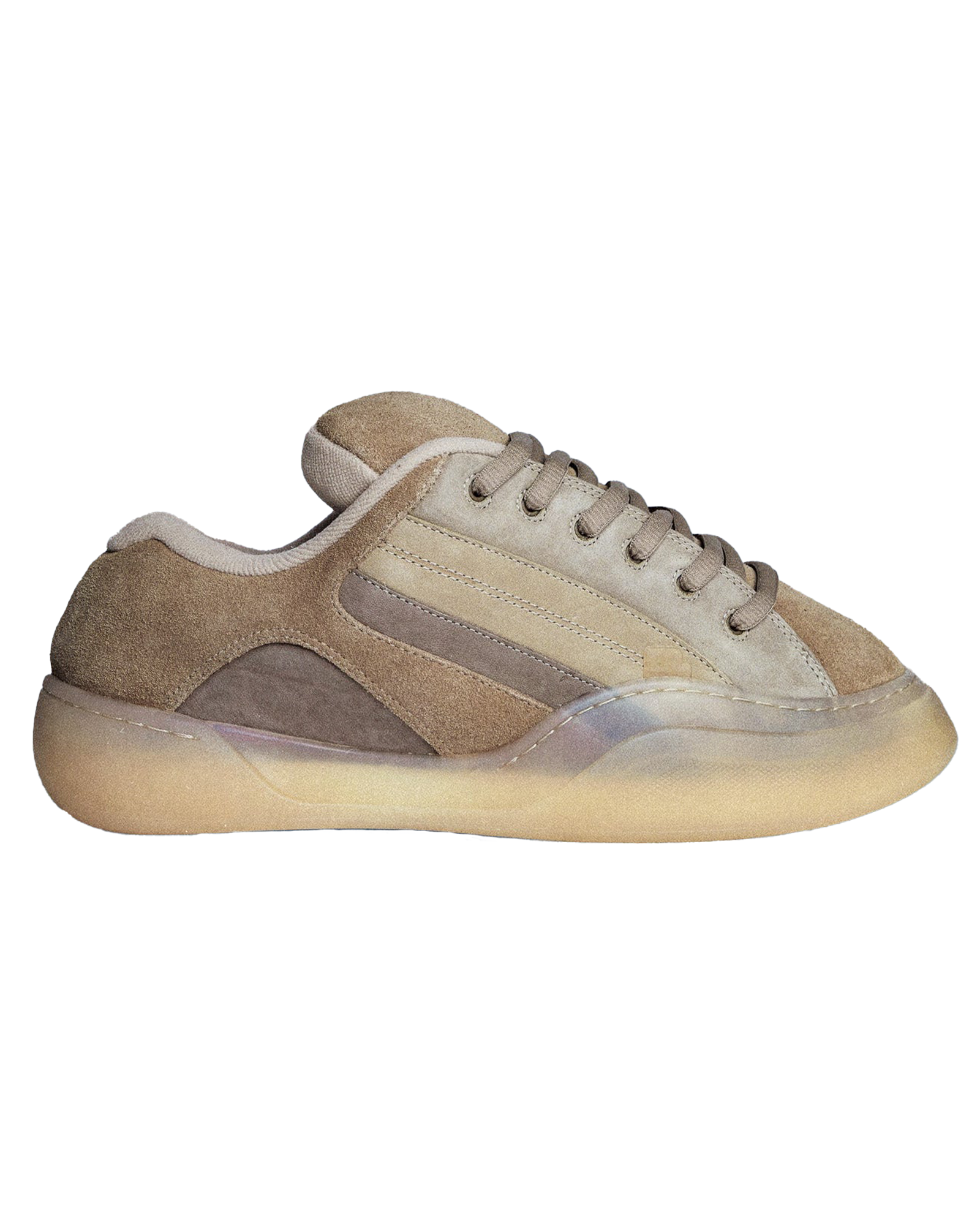ERL・イーアールエル - ローカットスニーカー UNISEX ERL QUAD VAMP LEATHER / BEIGE