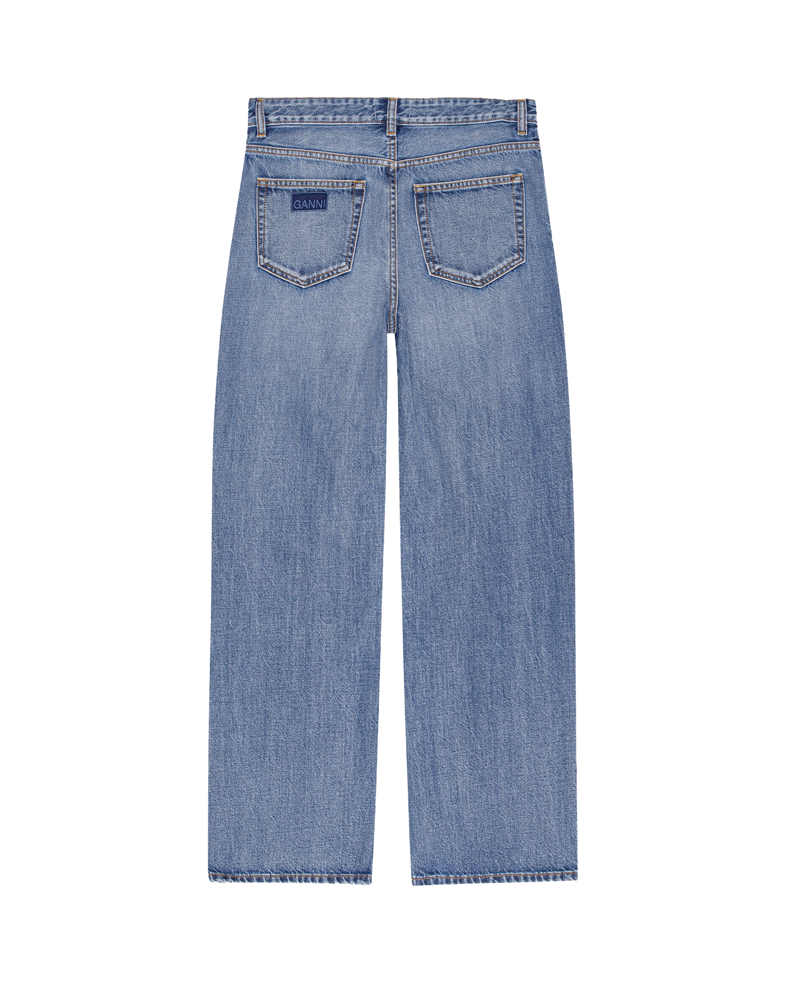 GANNI・ガニー - デニムパンツ RIGID DENIM IZEY / MID BLUE VINTAGE