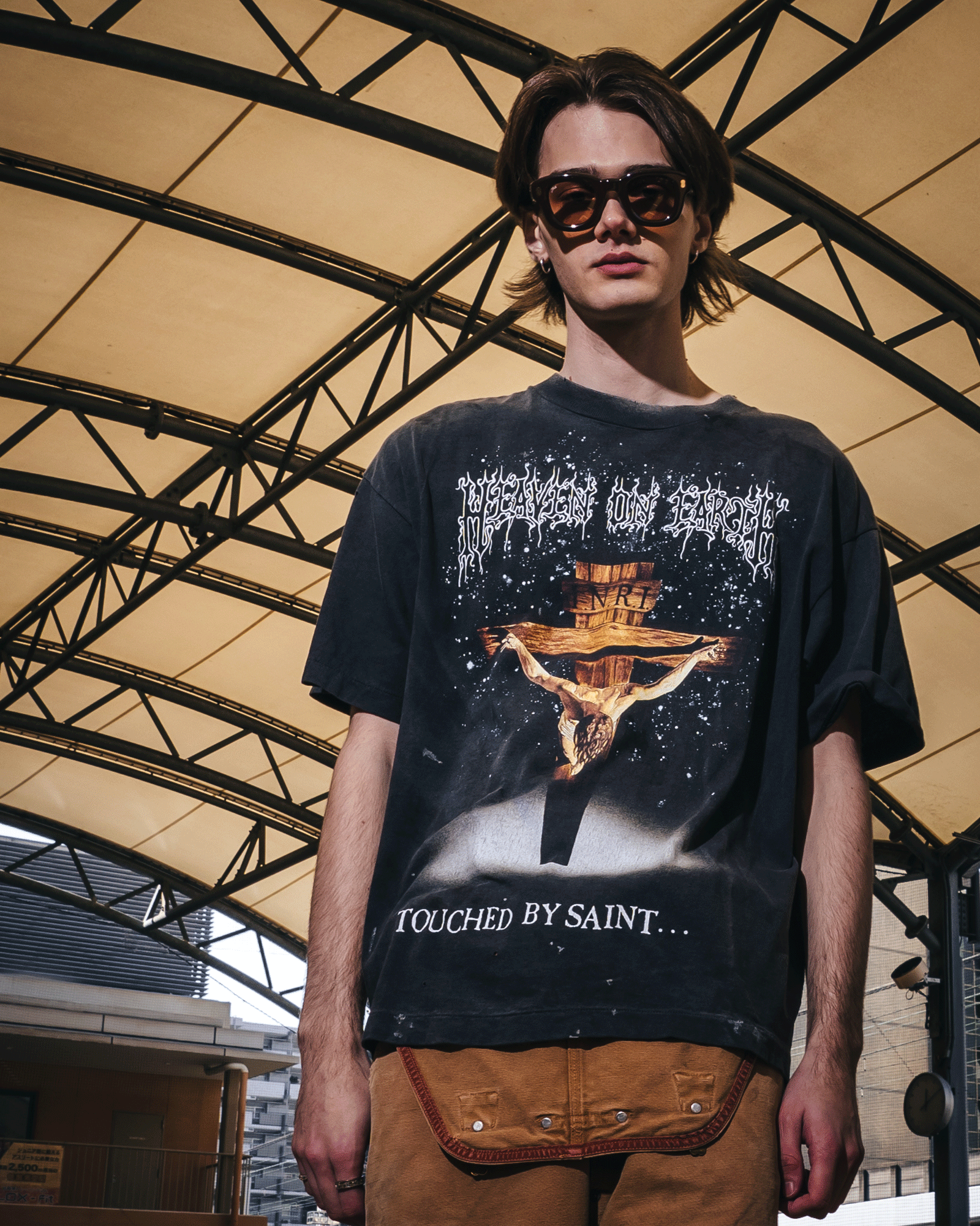 SAINT M×××××× (セントマイケル) SS26 SS T-SHIRT/JESUS/BLACK