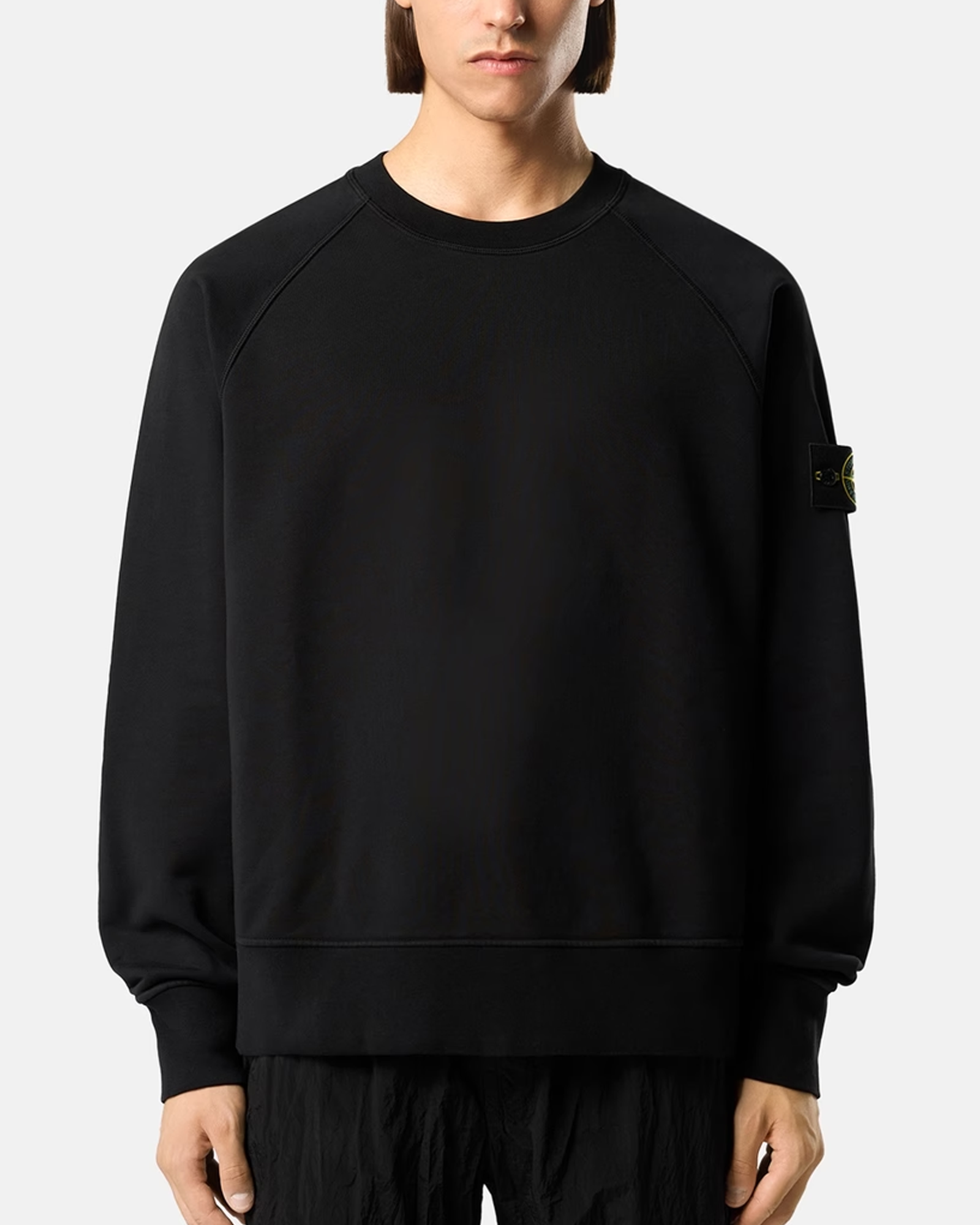 ORGANIC COTTON FLEECE SWEATSHIRT 6100008  / BLACK