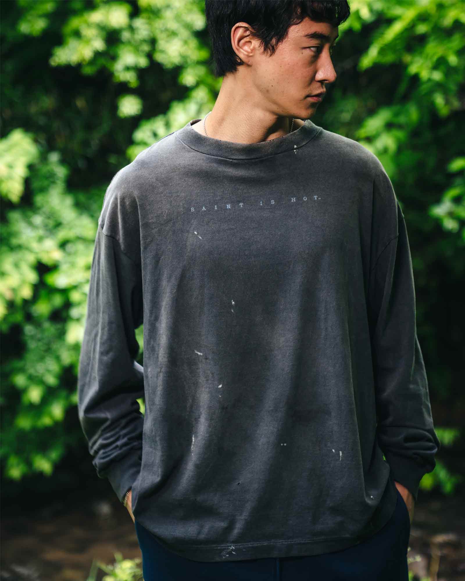 ©SAINT M××××××・saint michael -  LS TEE/X / BLACK
