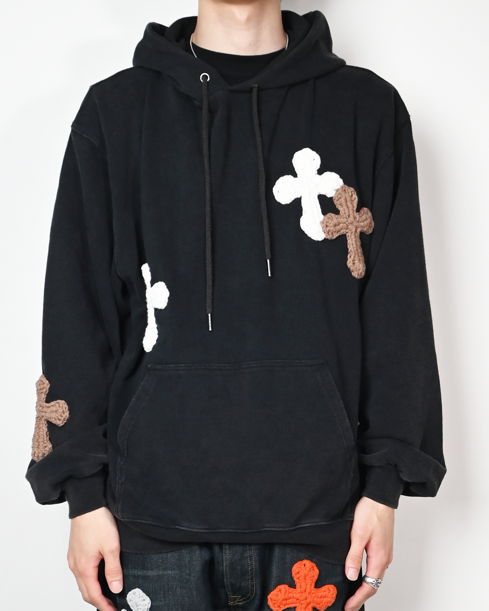 Y.A.R.N. HOODIE-1 (XL) / BLACK