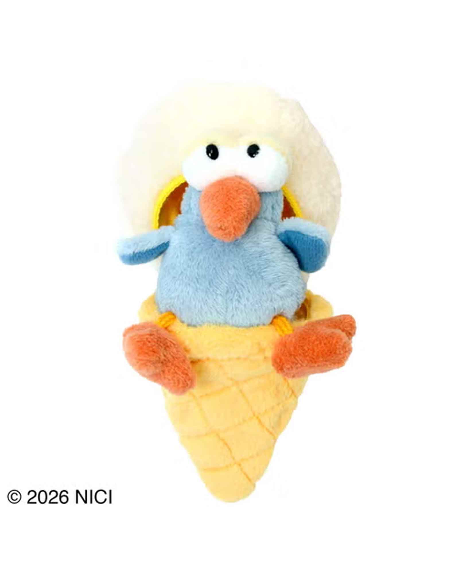 NICI・ニキ - グッズ BB アイスクリーム バニラ +ハチドリ 6cm / MULTI