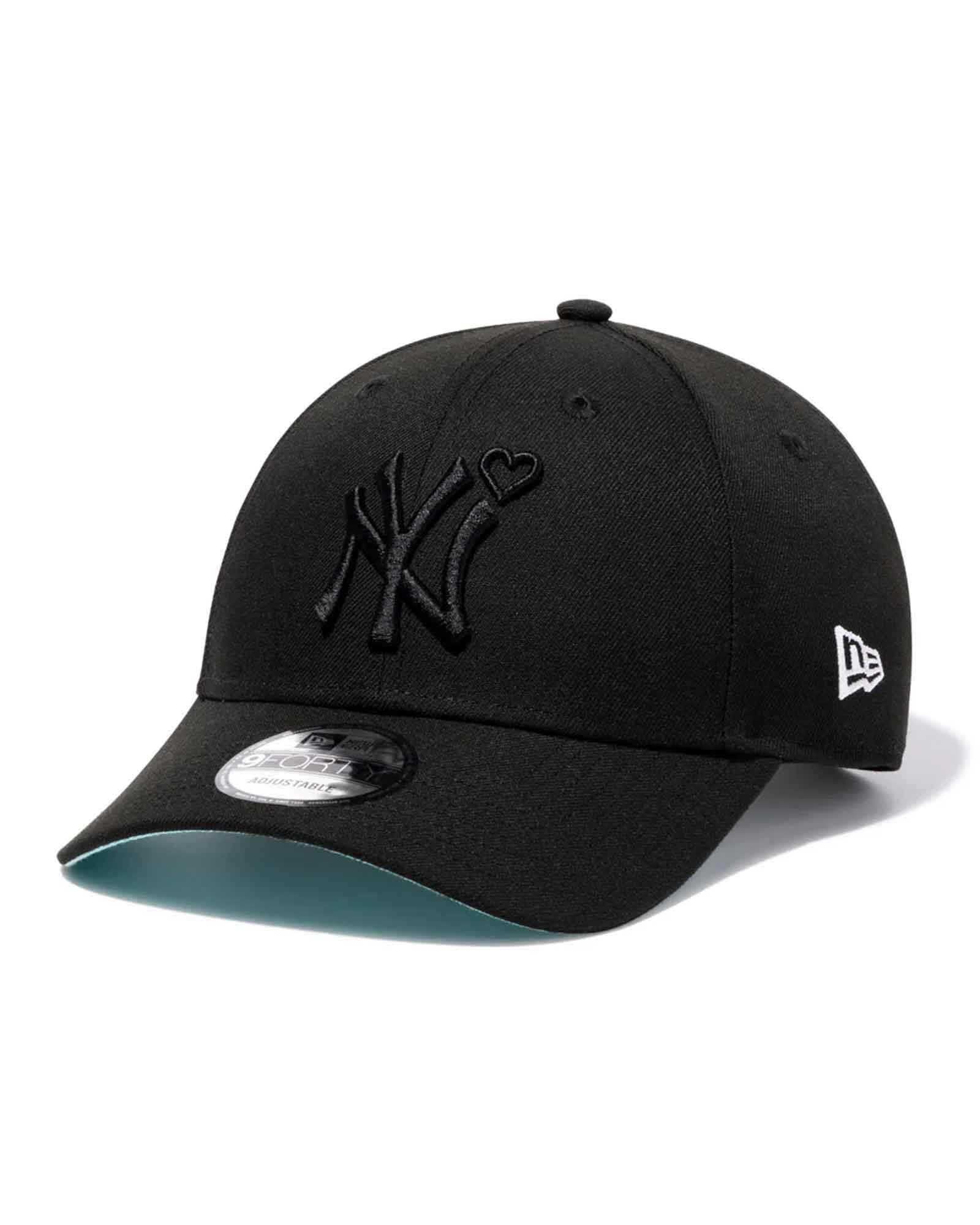 BASICKS・ベイシックス - キャップ 9FORTY TM NEW YORK YANKEES CAP / WHITE×BLACK×TEAL