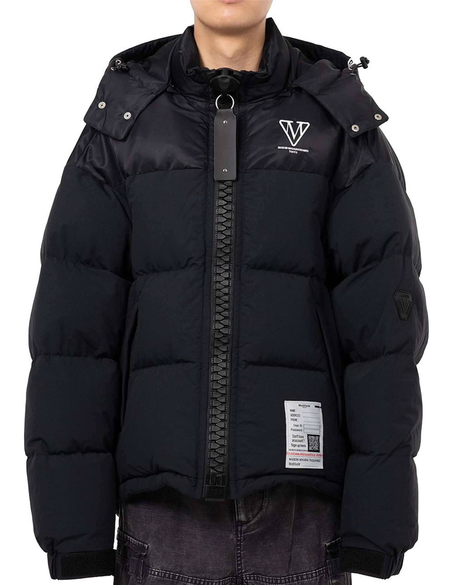 OVERESIZED DOWN BLOUSON / BLACK