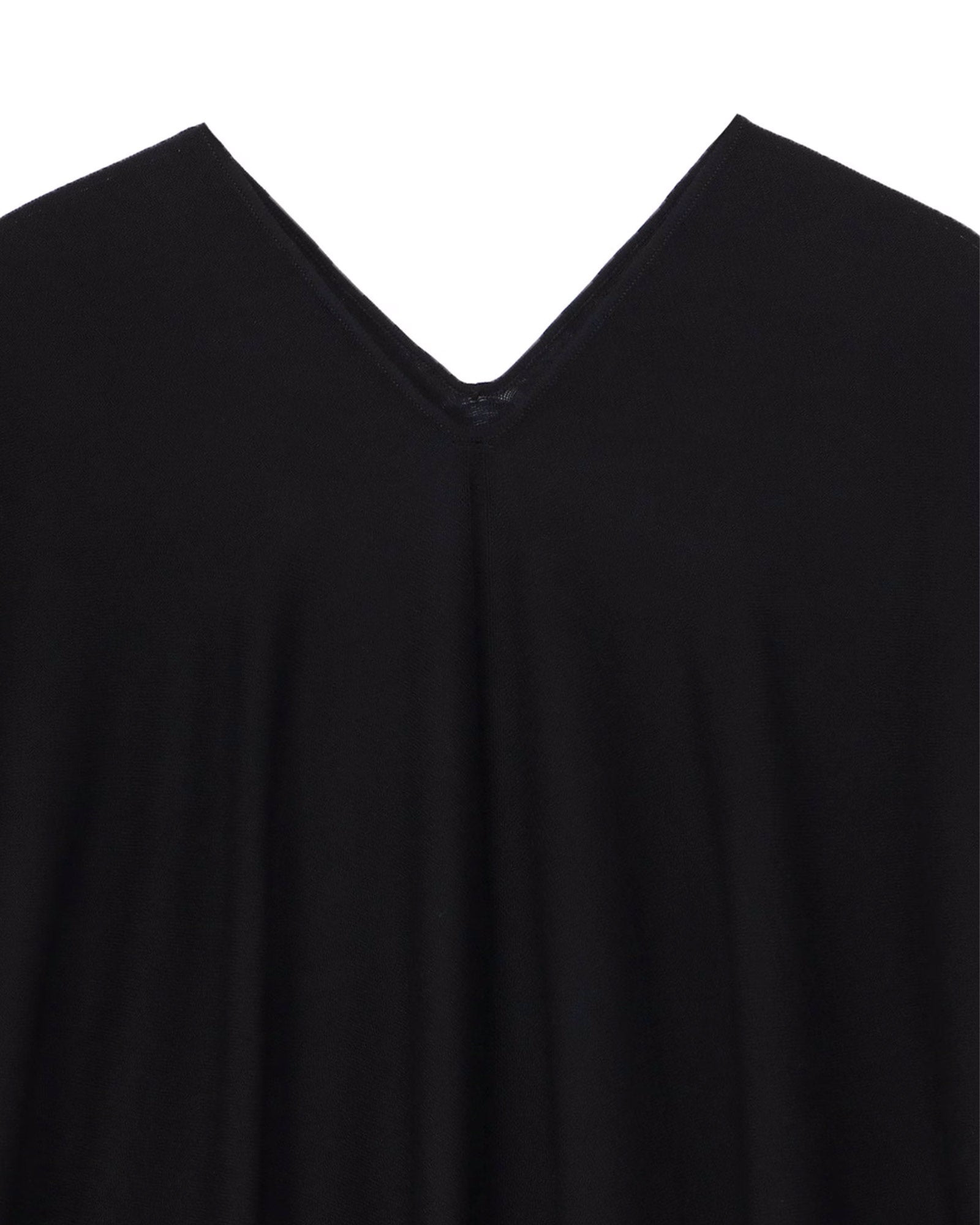 Yohji Yamamoto・Youji Yamamoto -  2/48W TWILL WEAVE 2 WAY PONCHO SCARF / BLACK