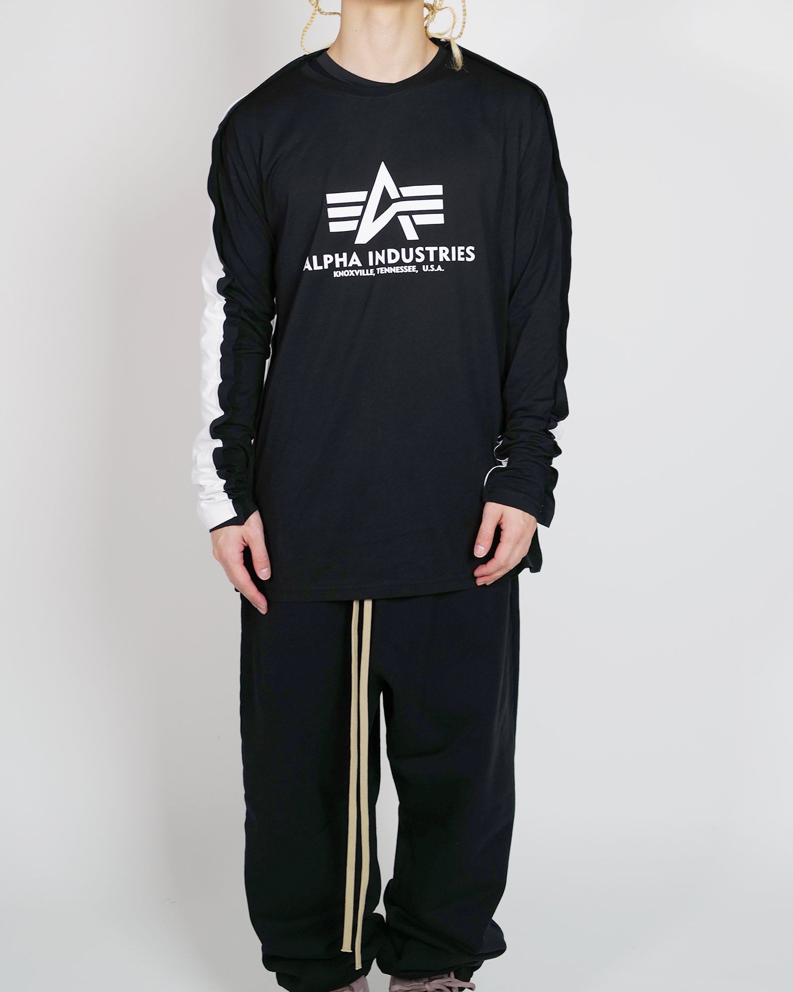 PROTOTYPES・プロトタイプス - L/S Tシャツ 2-D TEE LONGSLEEVE / BLACK