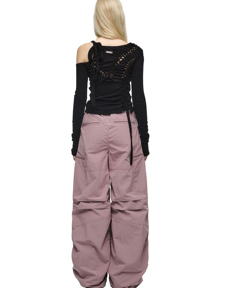 NACHE × 2-PIECE BRAID LONG SLEEVE / BLACK