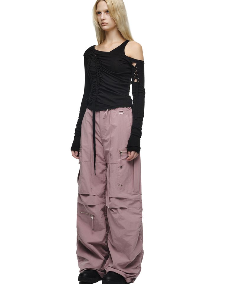 NACHE × 2-PIECE BRAID LONG SLEEVE / BLACK