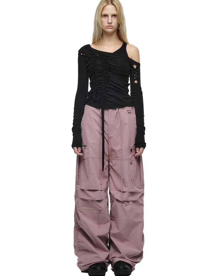 NACHE × 2-PIECE BRAID LONG SLEEVE / BLACK