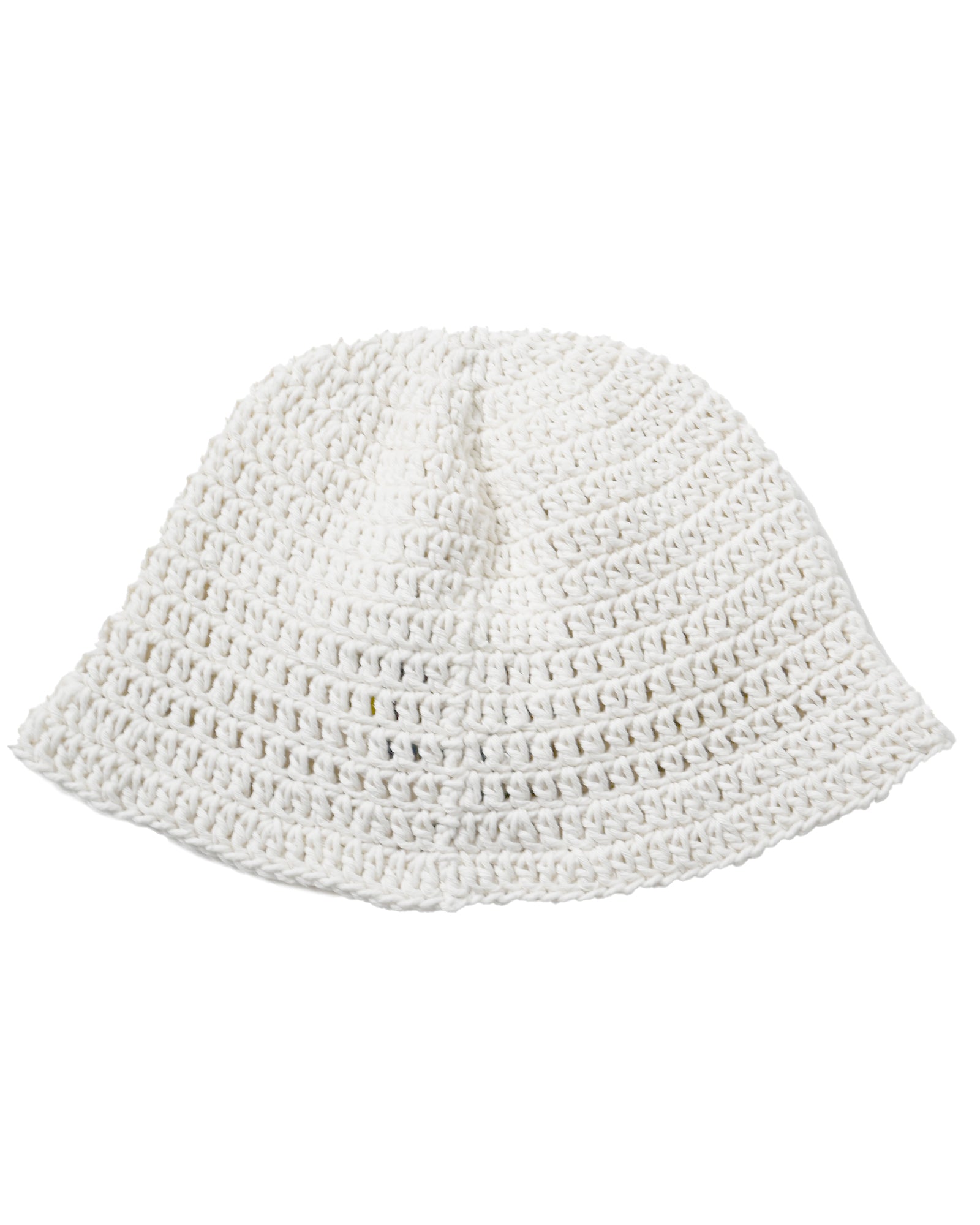 Y.A.R.N.・ヤーン - バケットハット Y.A.R.N. 3D DOUBLE CROSS KNIT HAT-56 / WHITE