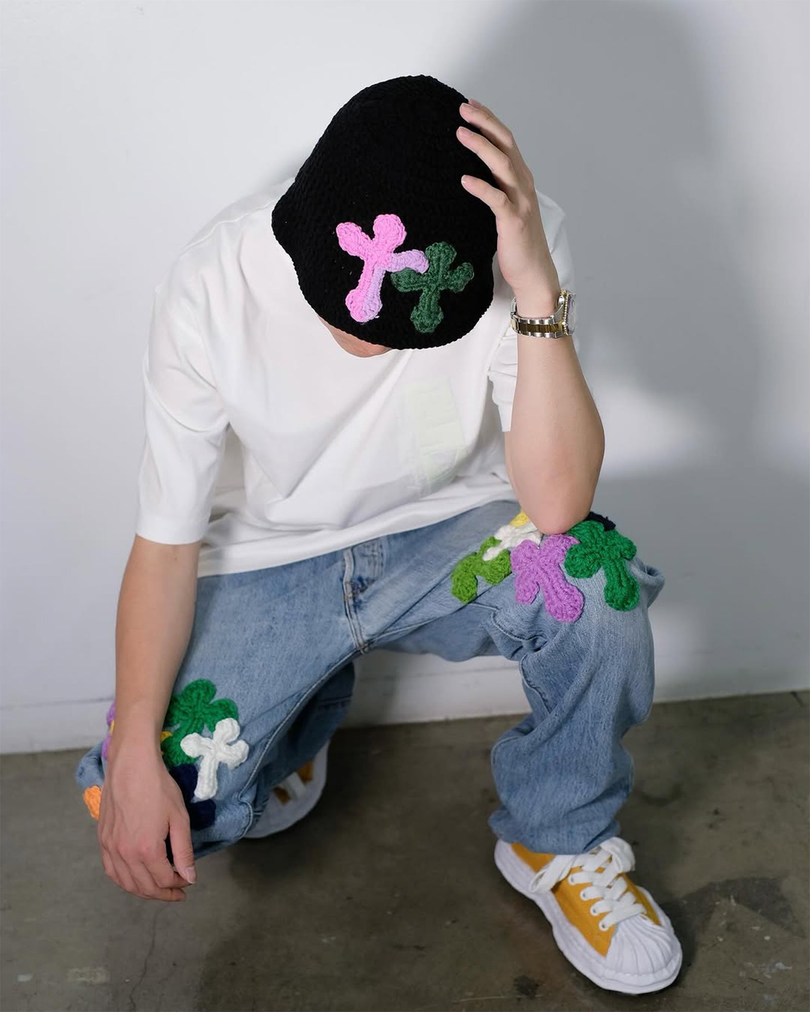 Y.A.R.N.・ヤーン - デニムパンツ Y.A.R.N. DENIM AW02 / MULTI