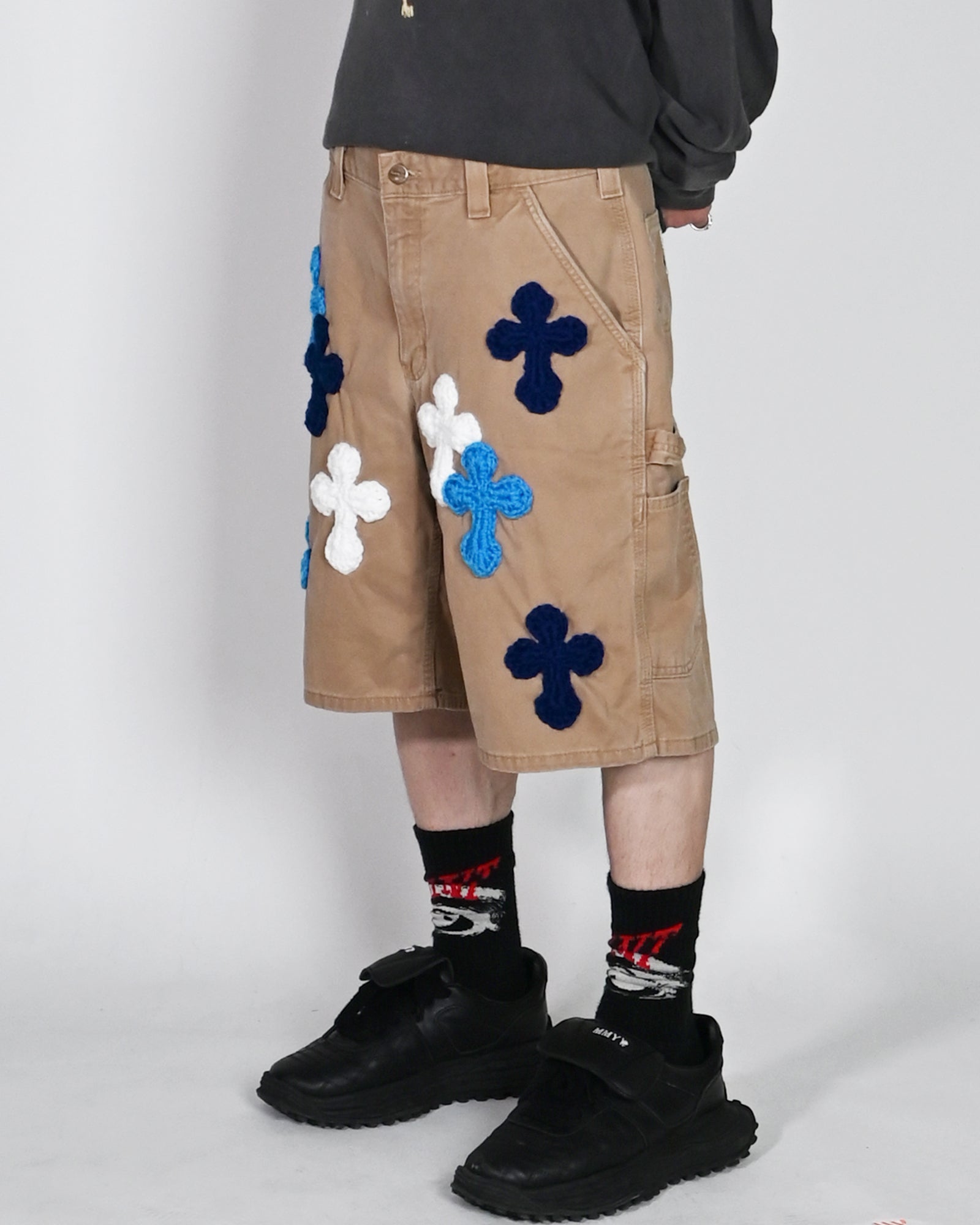 Y.A.R.N.・ヤーン - ハーフ・ショートパンツ Y.A.R.N. CARHARTT SHORTS AW02 / MULTI