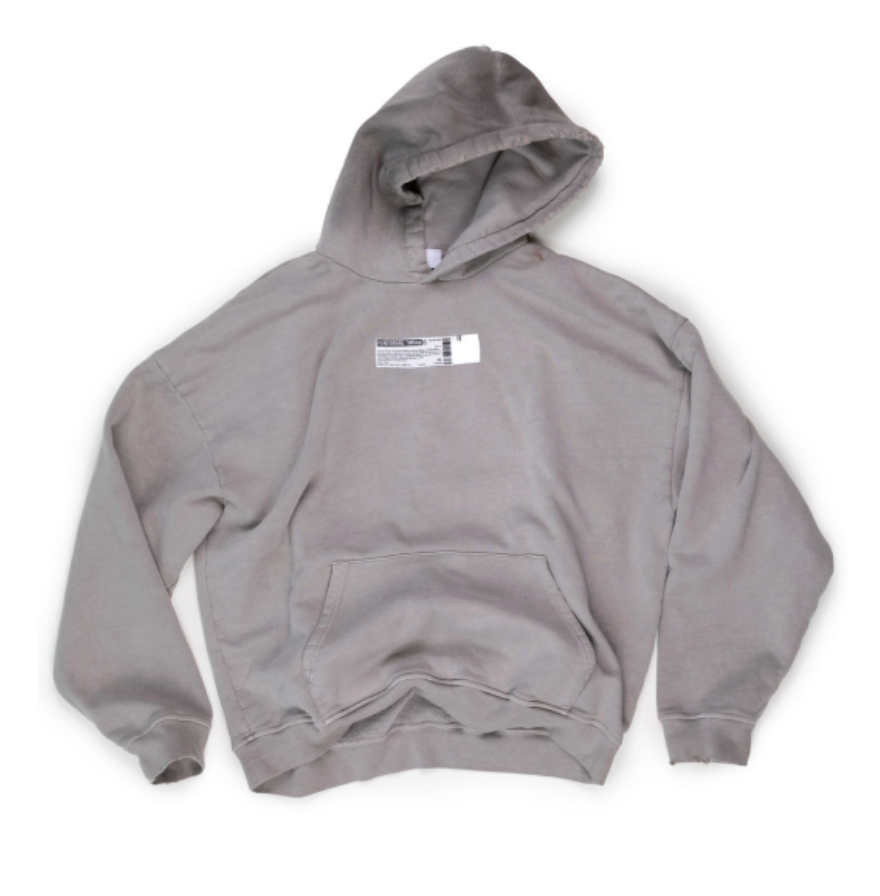 TRUTH SERUM SHRUNKEN HOODIE / LIGHT GREY