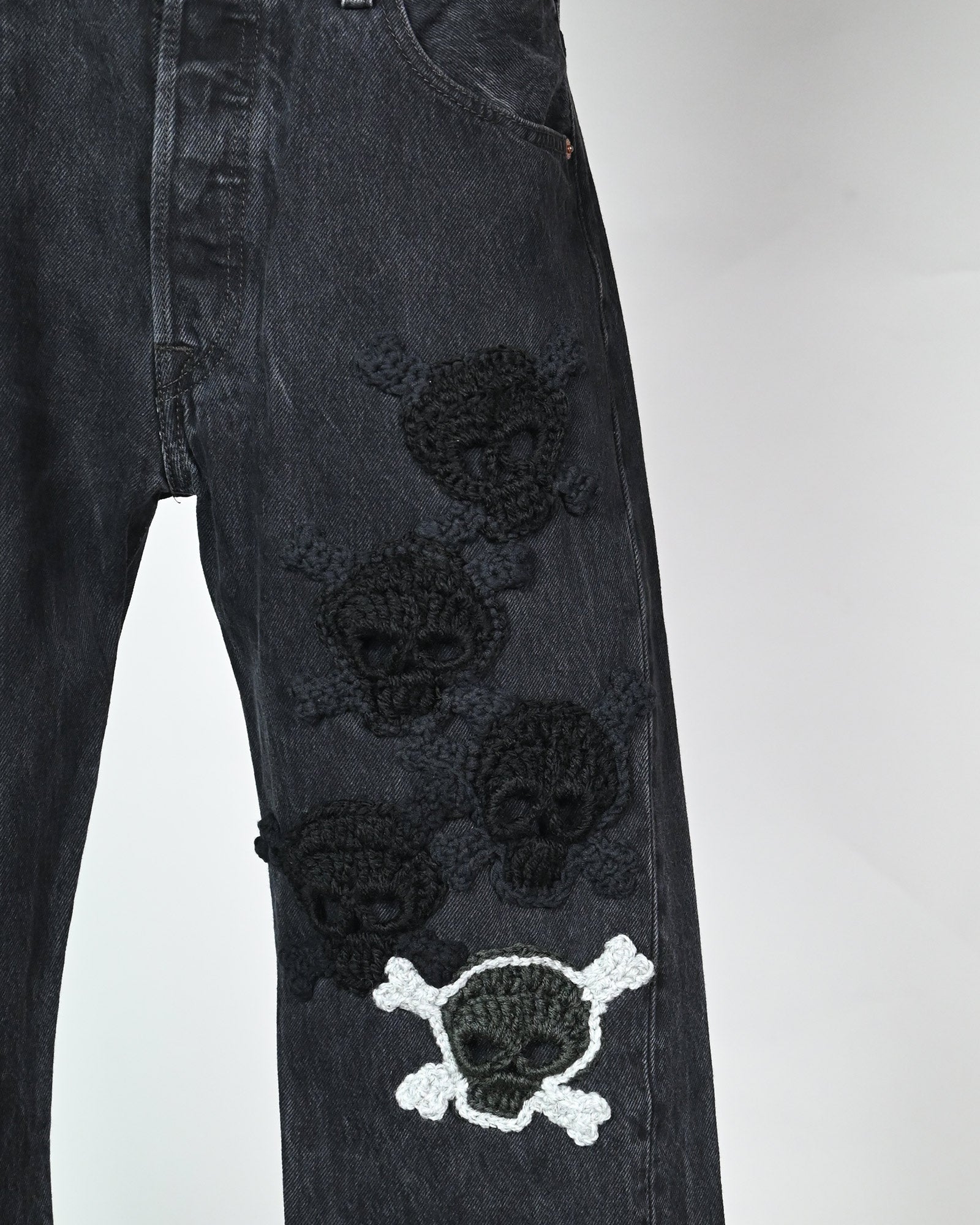 Y.A.R.N.・ヤーン - デニムパンツ Y.A.R.N. SHULL DENIM-3 / MULTI