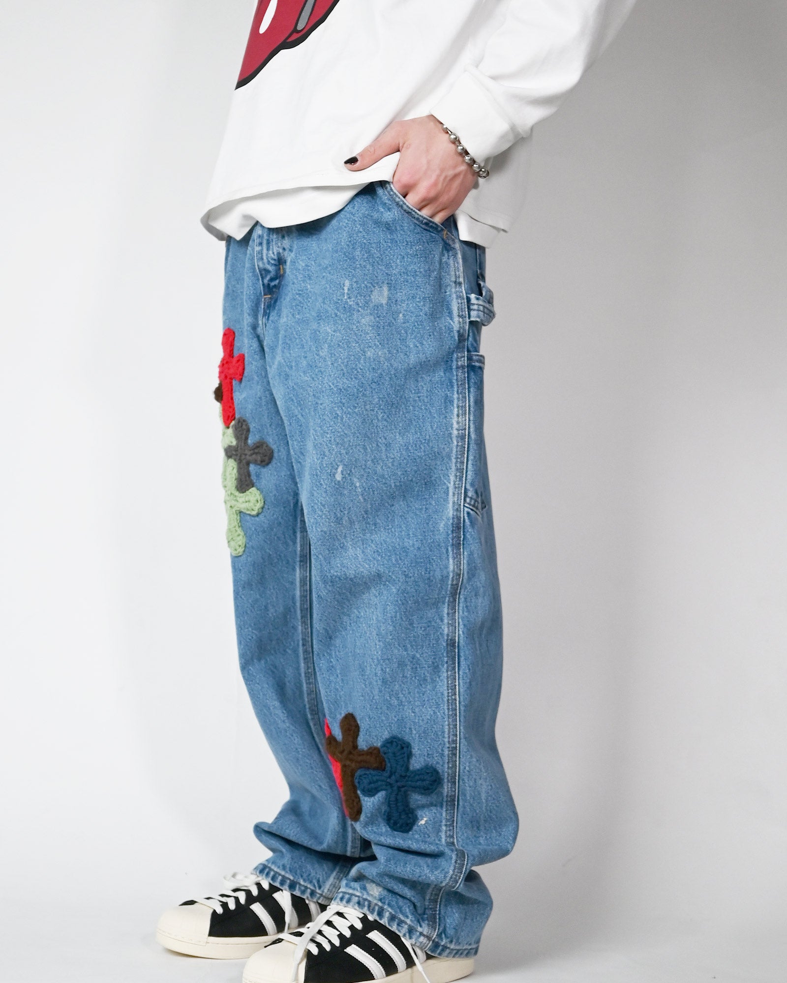 Y.A.R.N.・ヤーン - デニムパンツ Y.A.R.N. CARHART PANTS-4 / INDIGO