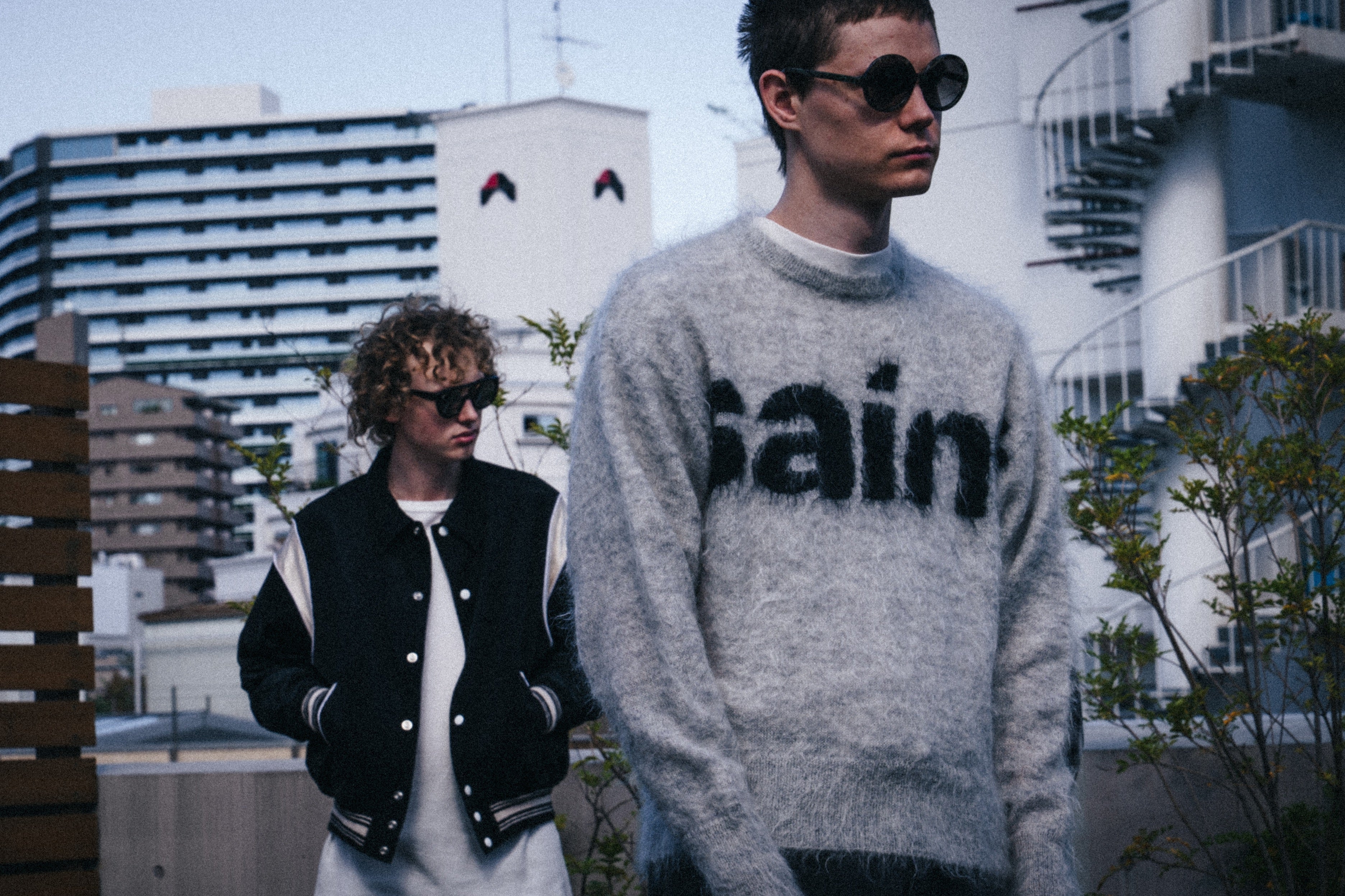 ©SAINT M××××××・セントマイケル - ニット・セーター MOHAIR CREW KNIT/SAINT / GRAY