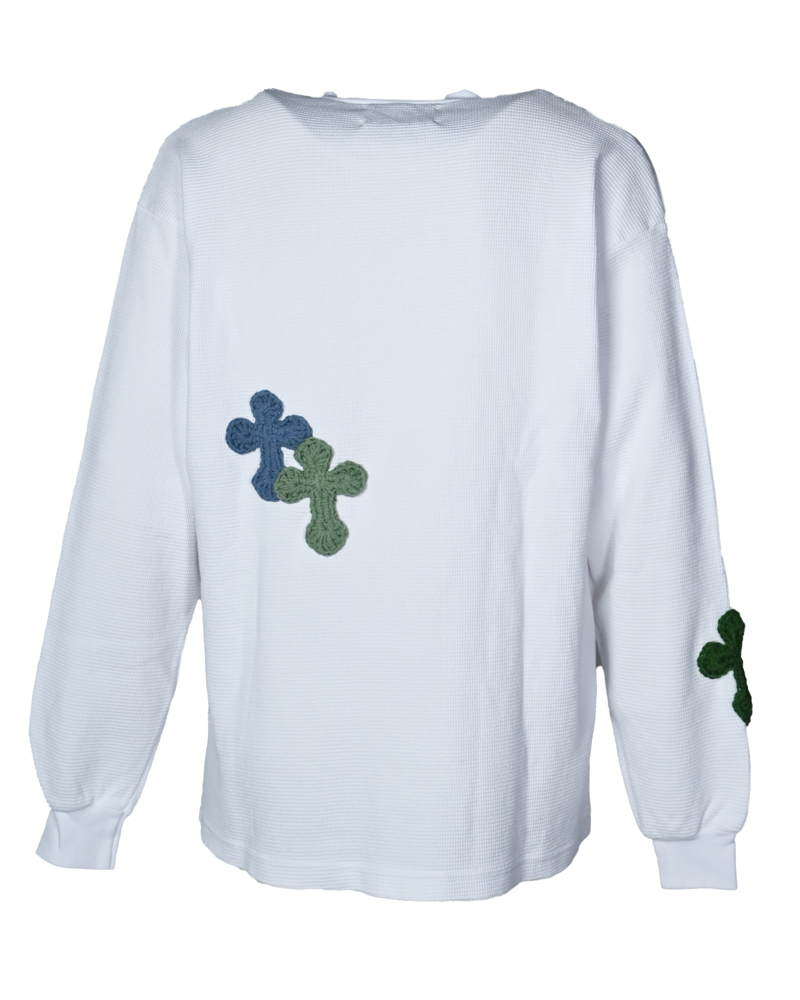 Y.A.R.N.・ヤーン - L/S Tシャツ Y.A.R.N. THERMAL-43 (M) / WHITE