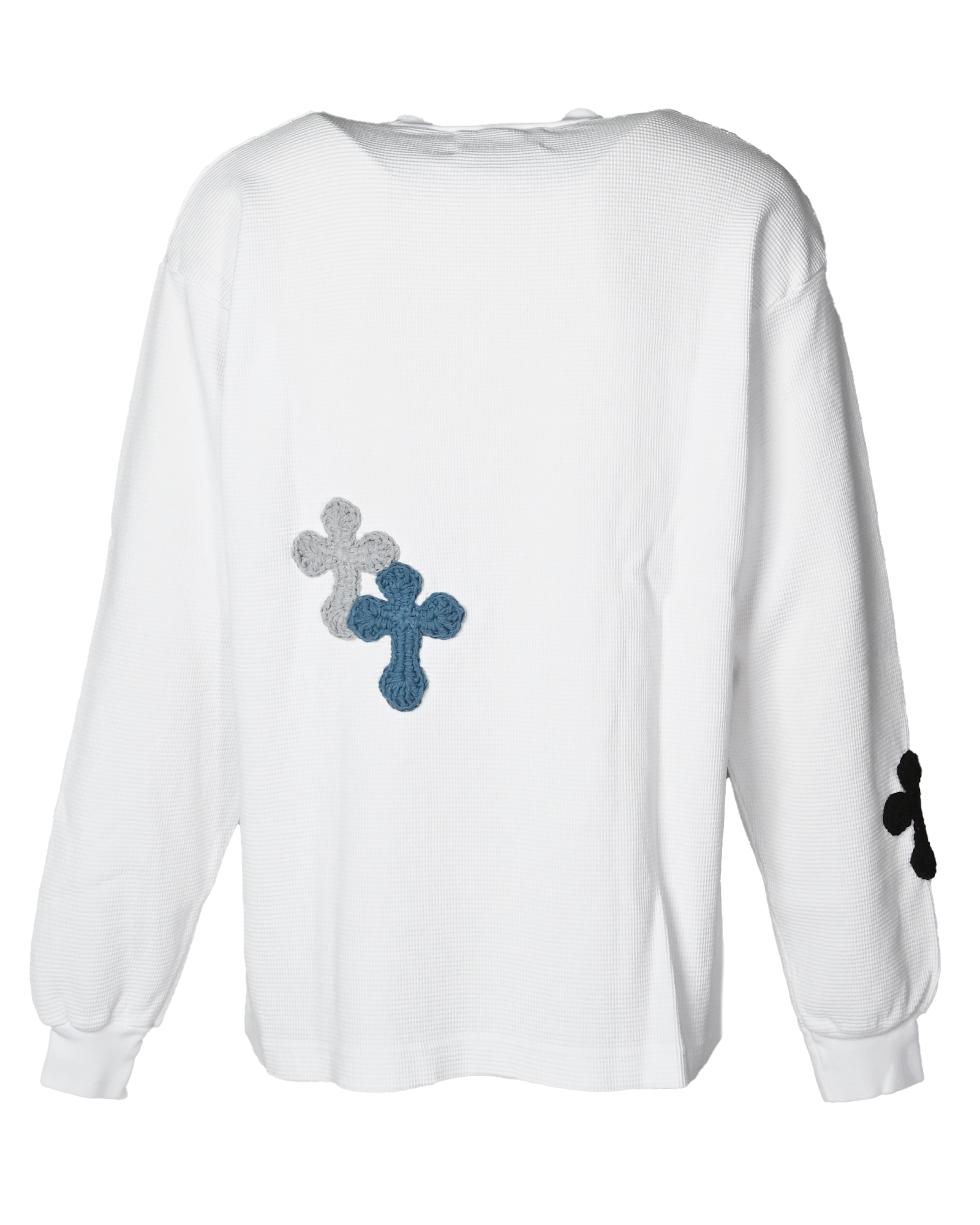 Y.A.R.N.・ヤーン - L/S Tシャツ Y.A.R.N. THERMAL-44 (M) / WHITE
