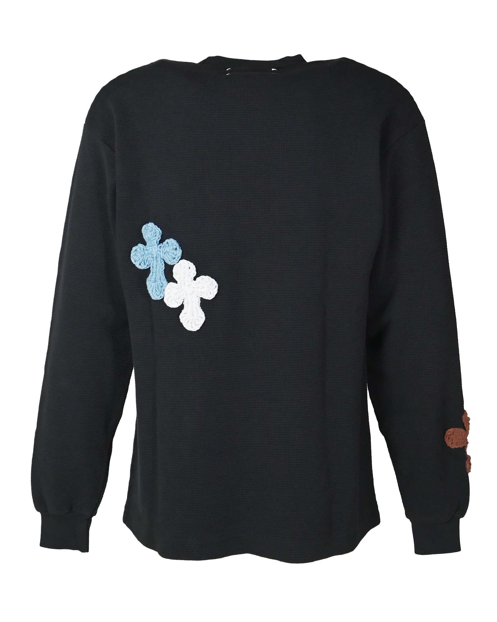 Y.A.R.N.・ヤーン - L/S Tシャツ Y.A.R.N. THERMAL-52 (S) / BLACK