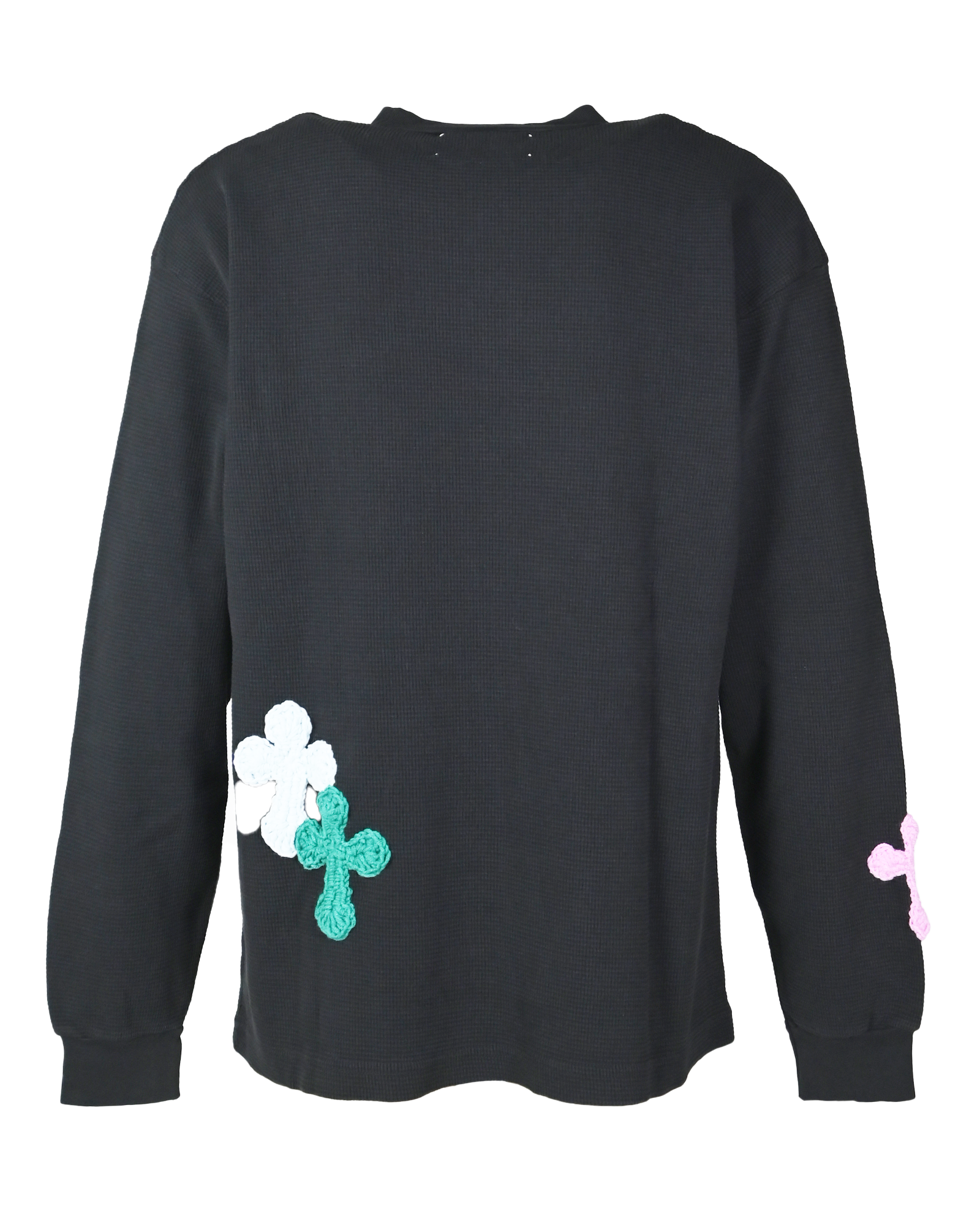 Y.A.R.N.・ヤーン - L/S Tシャツ Y.A.R.N. THERMAL-55 (M) / BLACK