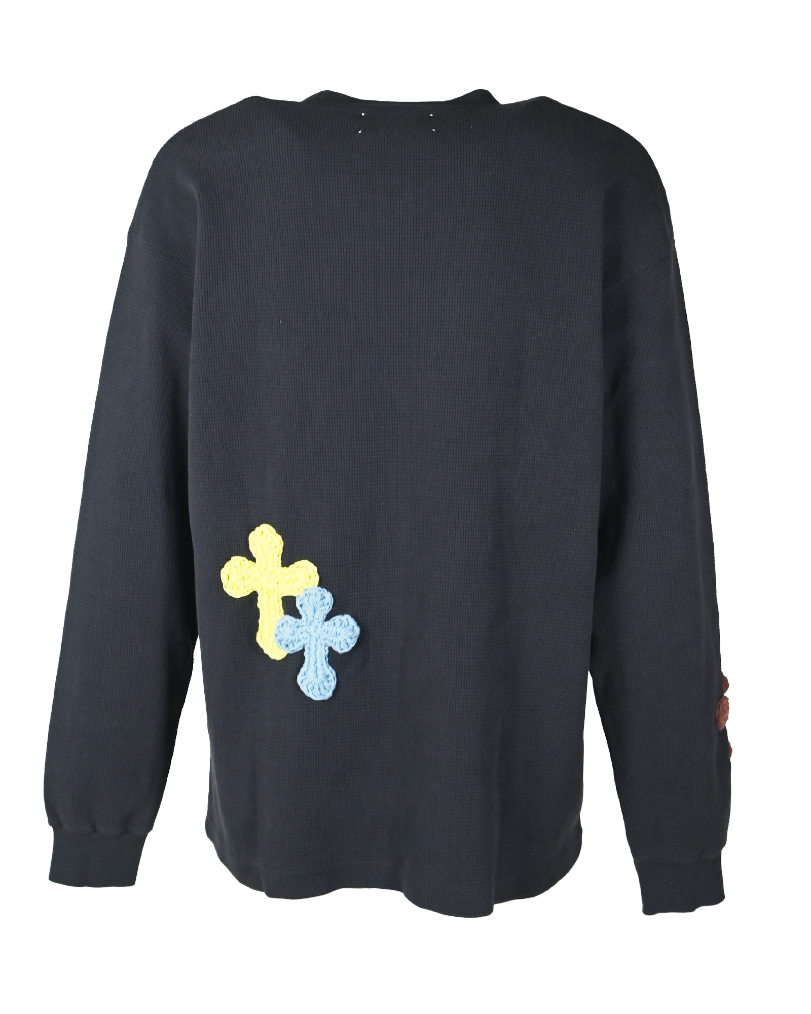 Y.A.R.N.・ヤーン - L/S Tシャツ Y.A.R.N. THERMAL-56 (M) / BLACK