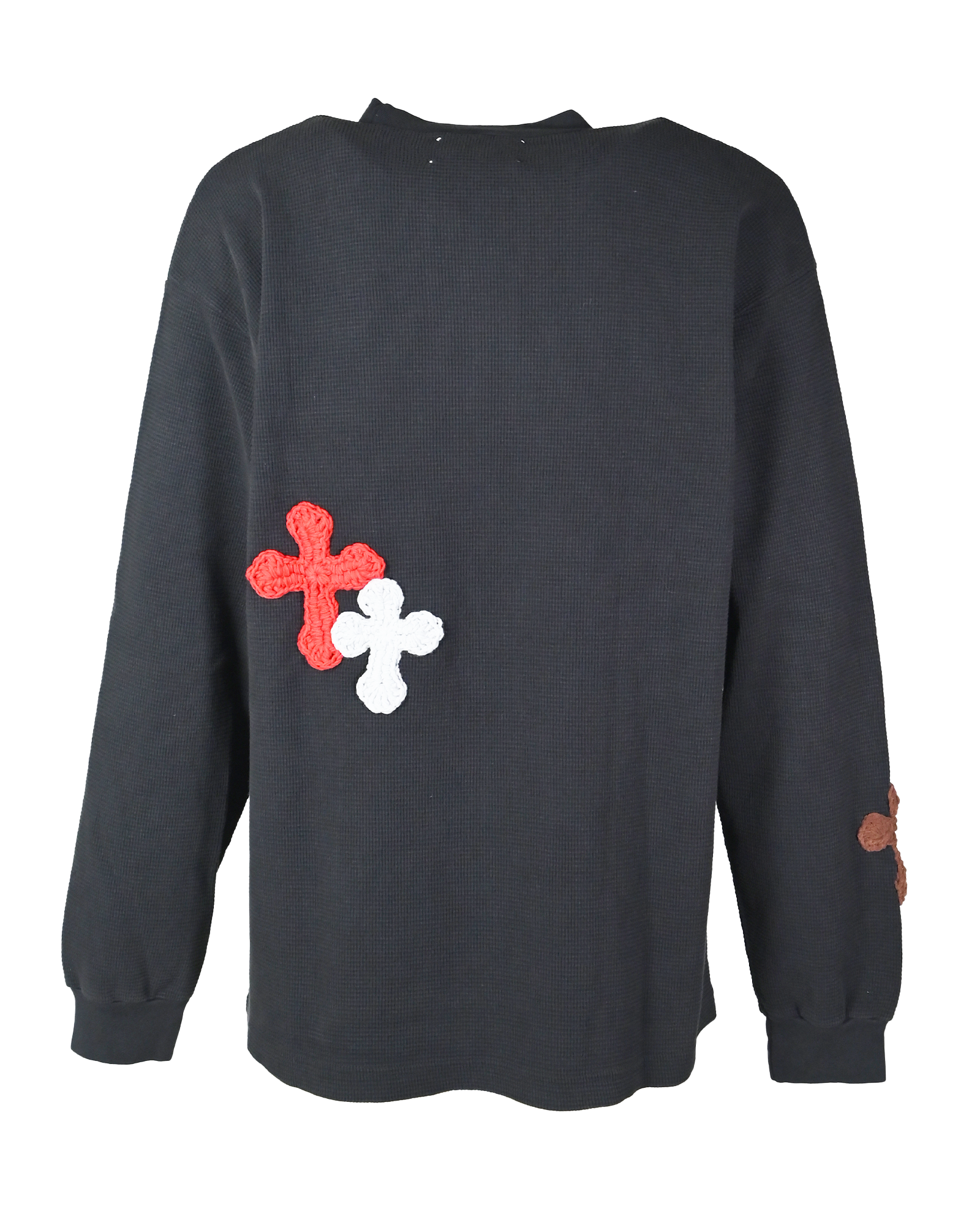 Y.A.R.N.・ヤーン - L/S Tシャツ Y.A.R.N. THERMAL-57 (M) / BLACK