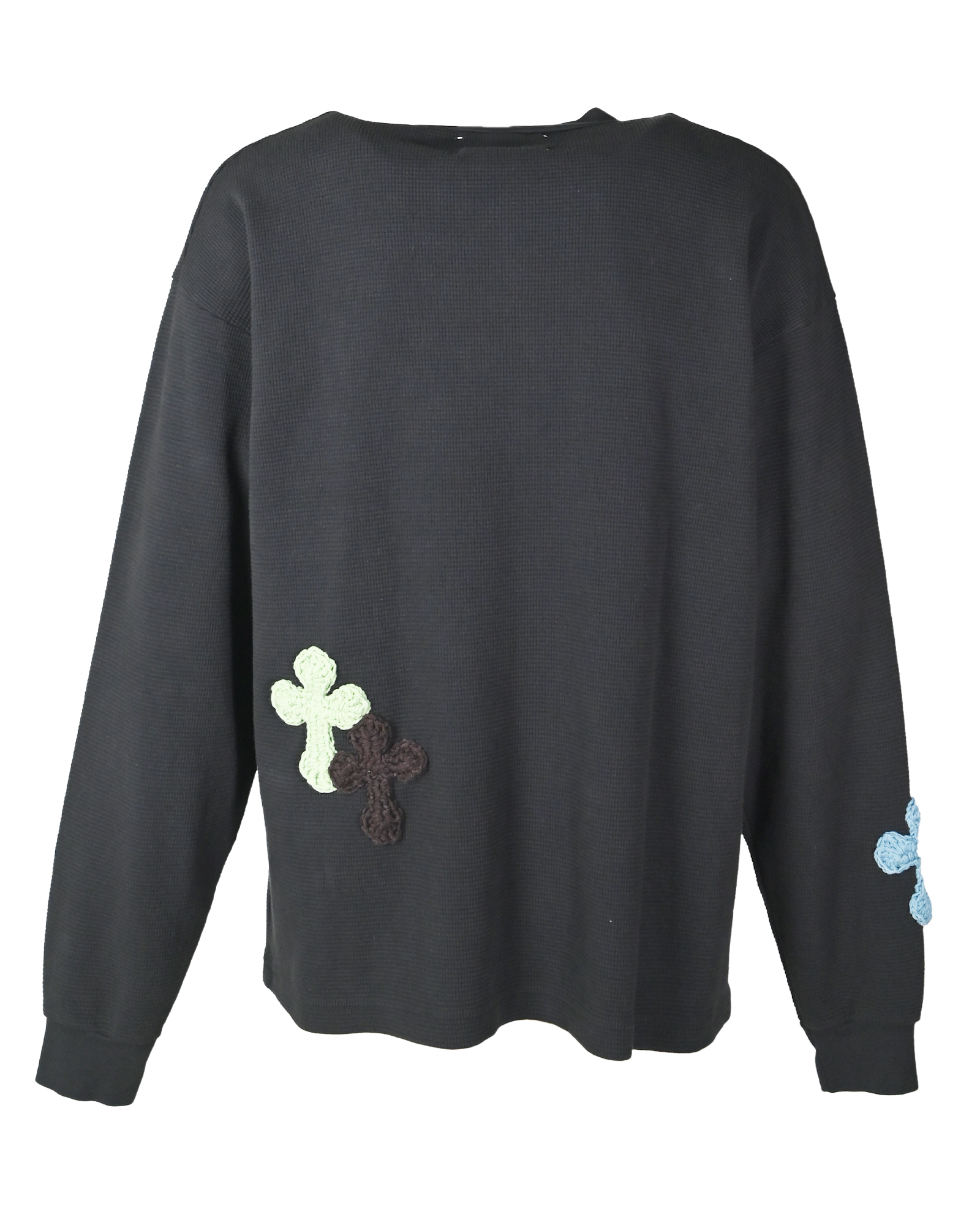 Y.A.R.N.・ヤーン - L/S Tシャツ Y.A.R.N. THERMAL-58 (M) / BLACK
