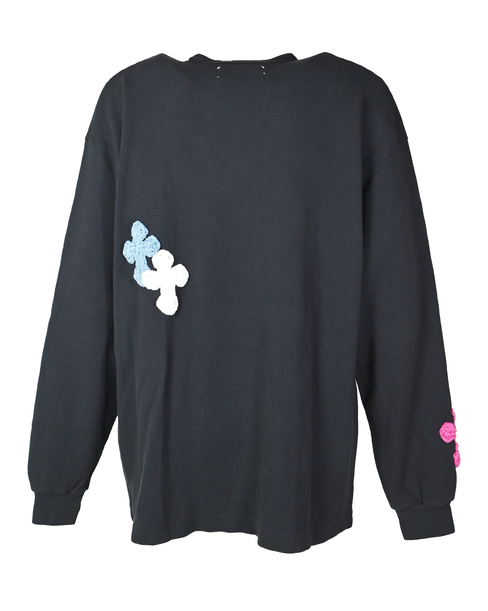 Y.A.R.N.・ヤーン - L/S Tシャツ Y.A.R.N. THERMAL-59 (L) / BLACK
