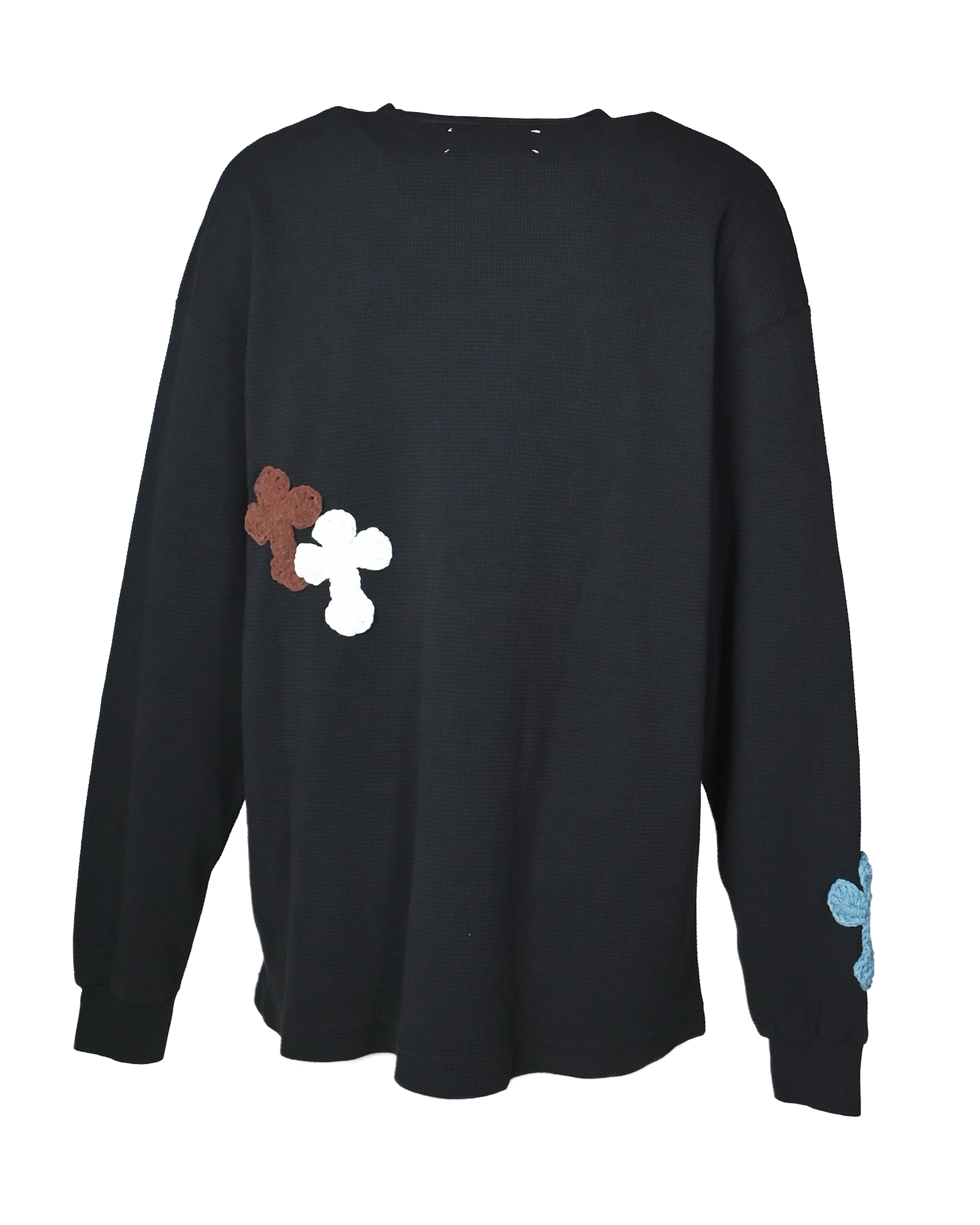 Y.A.R.N.・ヤーン - L/S Tシャツ Y.A.R.N. THERMAL-60 (L) / BLACK