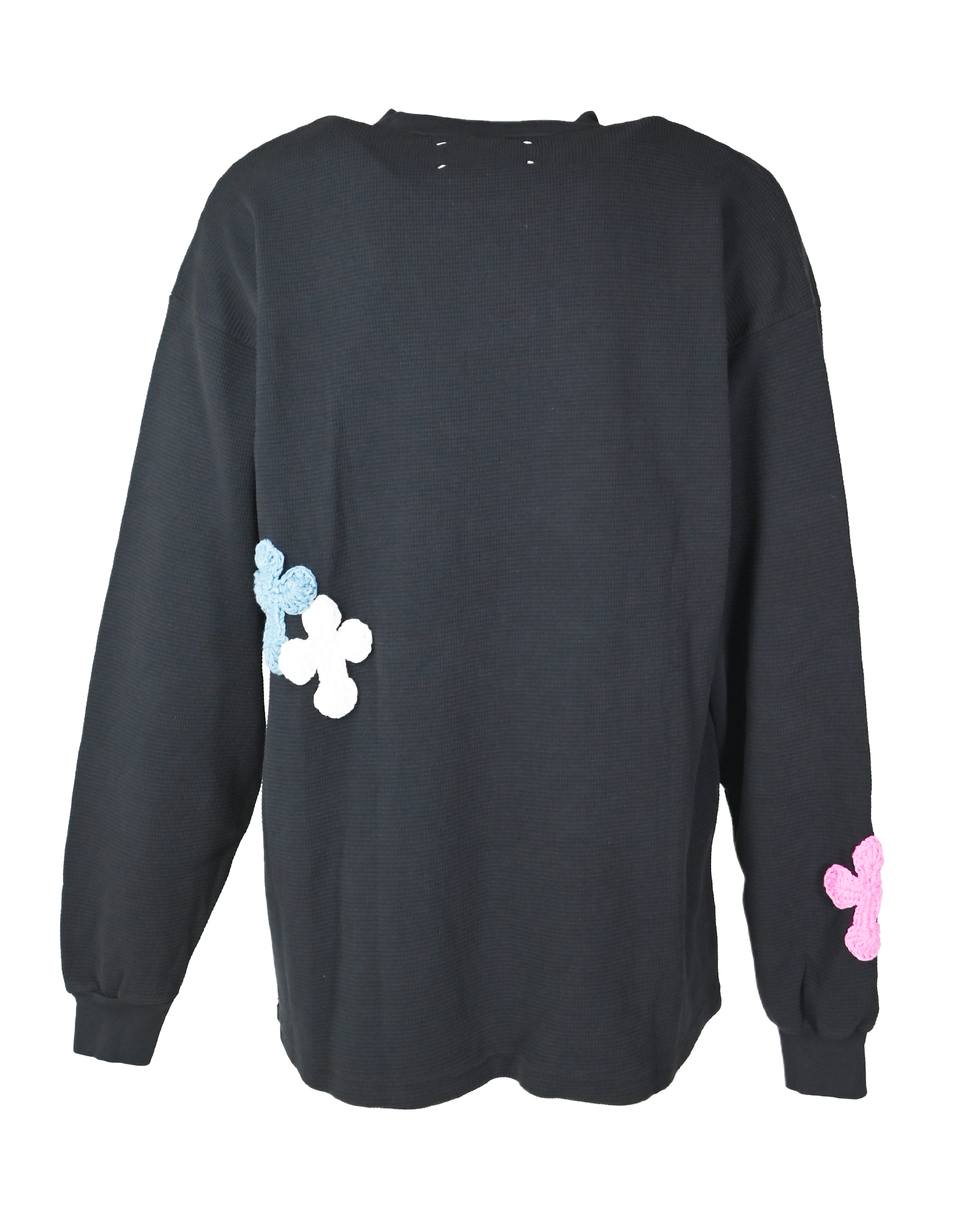 Y.A.R.N.・ヤーン - L/S Tシャツ Y.A.R.N. THERMAL-61 (L) / BLACK