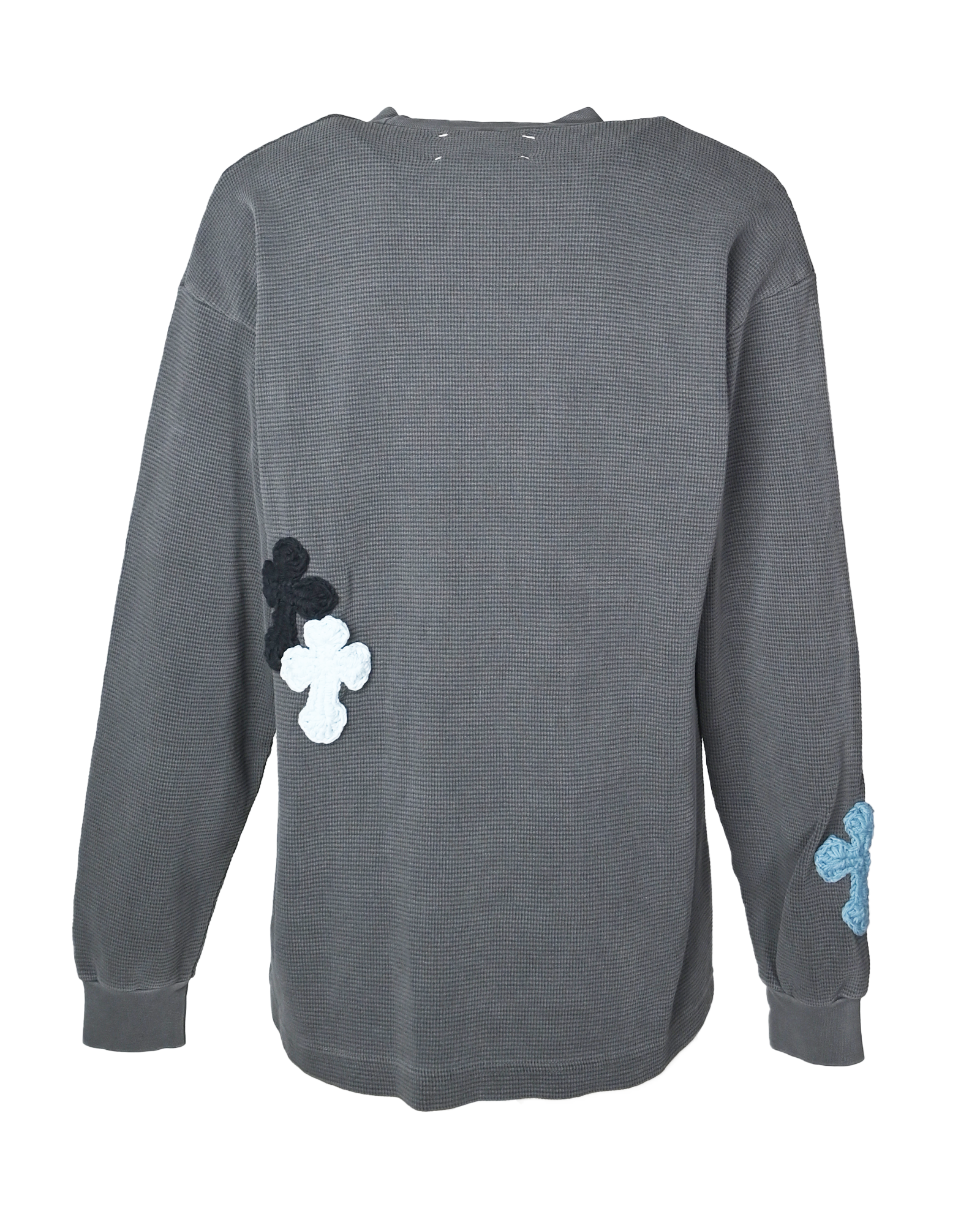 Y.A.R.N.・ヤーン - L/S Tシャツ Y.A.R.N. THERMAL-69 (M) / WASHED BLACK
