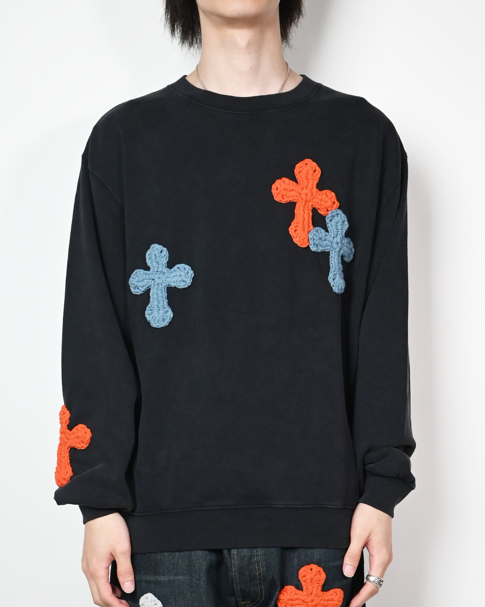 Y.A.R.N. SWEAT-3 (L) / BLACK