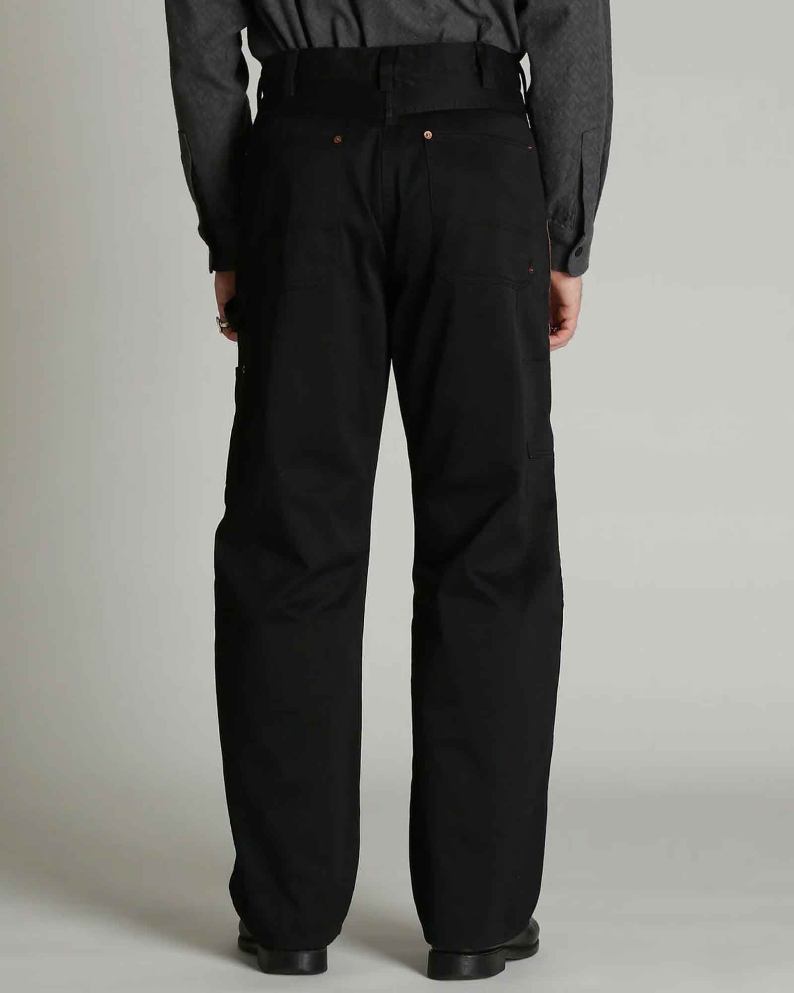 Schott・ショット - その他パンツ LEATHER COMB. DOUBLE KNEE PANTS / BLACK