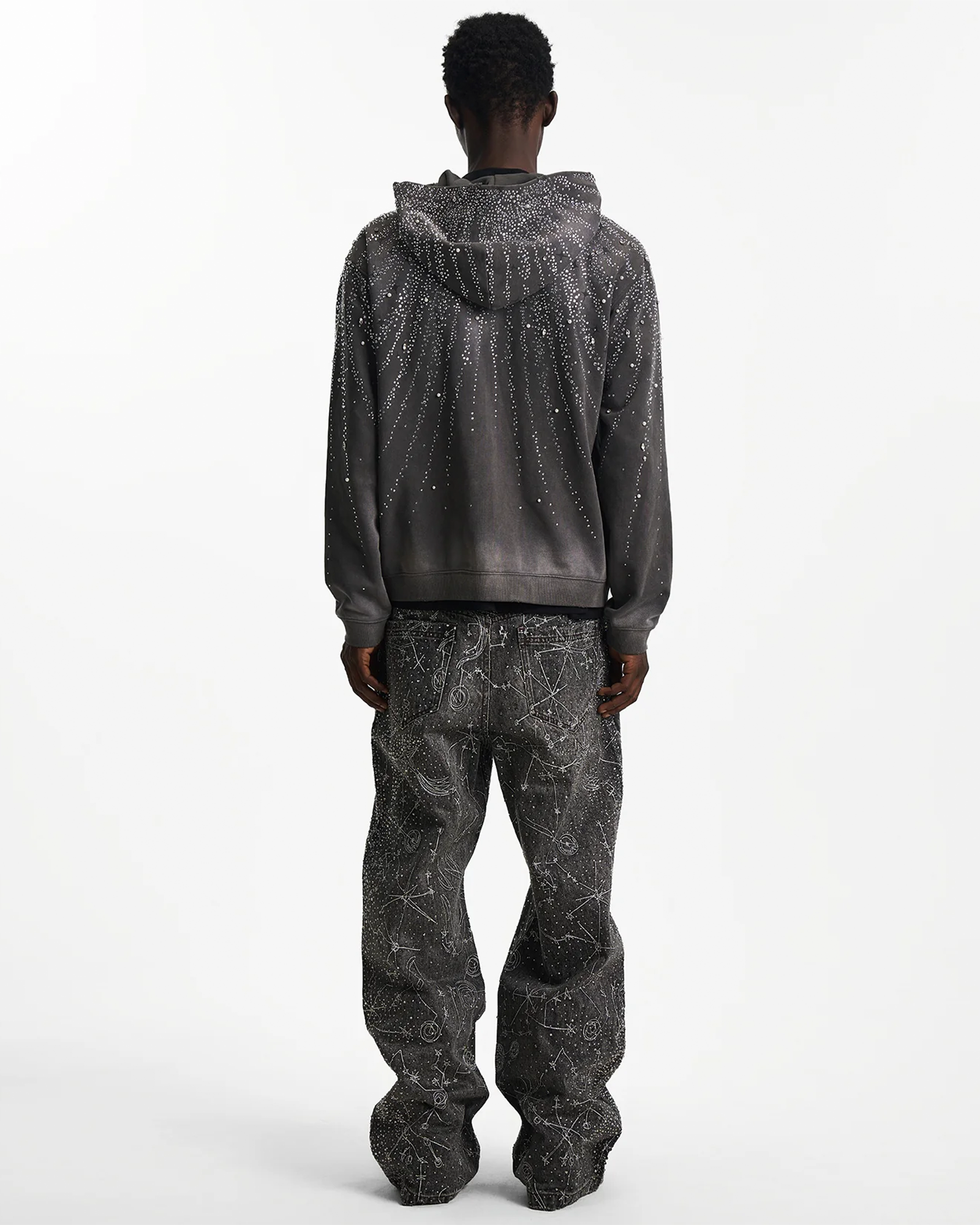 BIRTH OF ROYAL CHILD・バース・オブ・ロイヤル・チャイルド -  STELLER DIAMOND HOODIE / BLACK