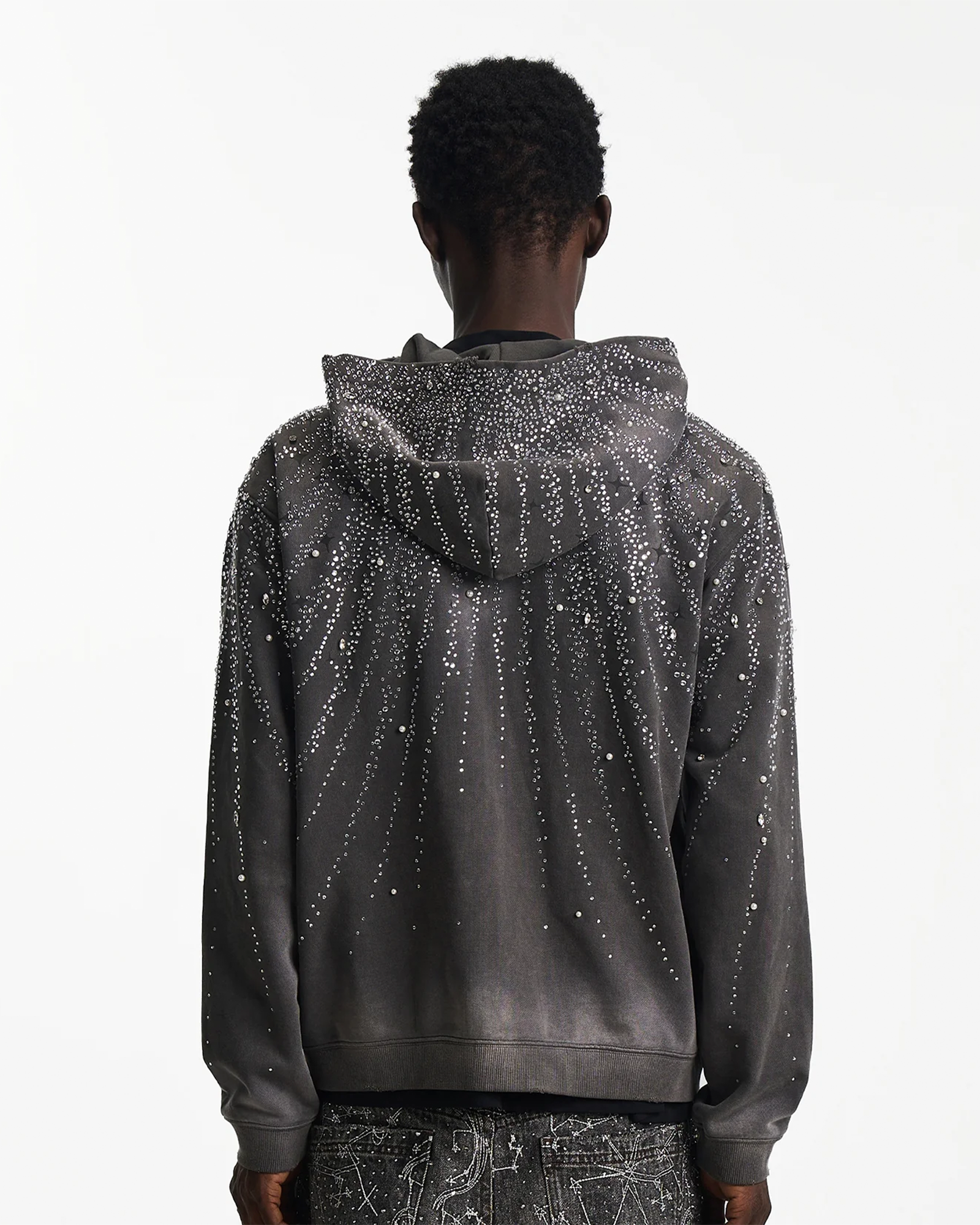 BIRTH OF ROYAL CHILD・バース・オブ・ロイヤル・チャイルド -  STELLER DIAMOND HOODIE / BLACK