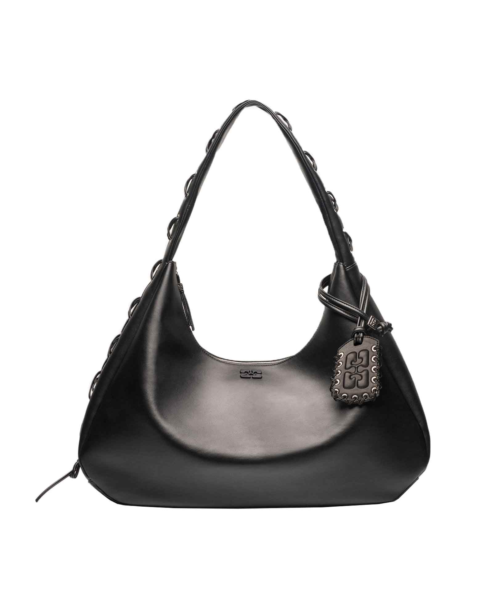 GANNI・ガニー - ショルダーバッグ GANNI BOU BAG HOBO XXL / BLACK