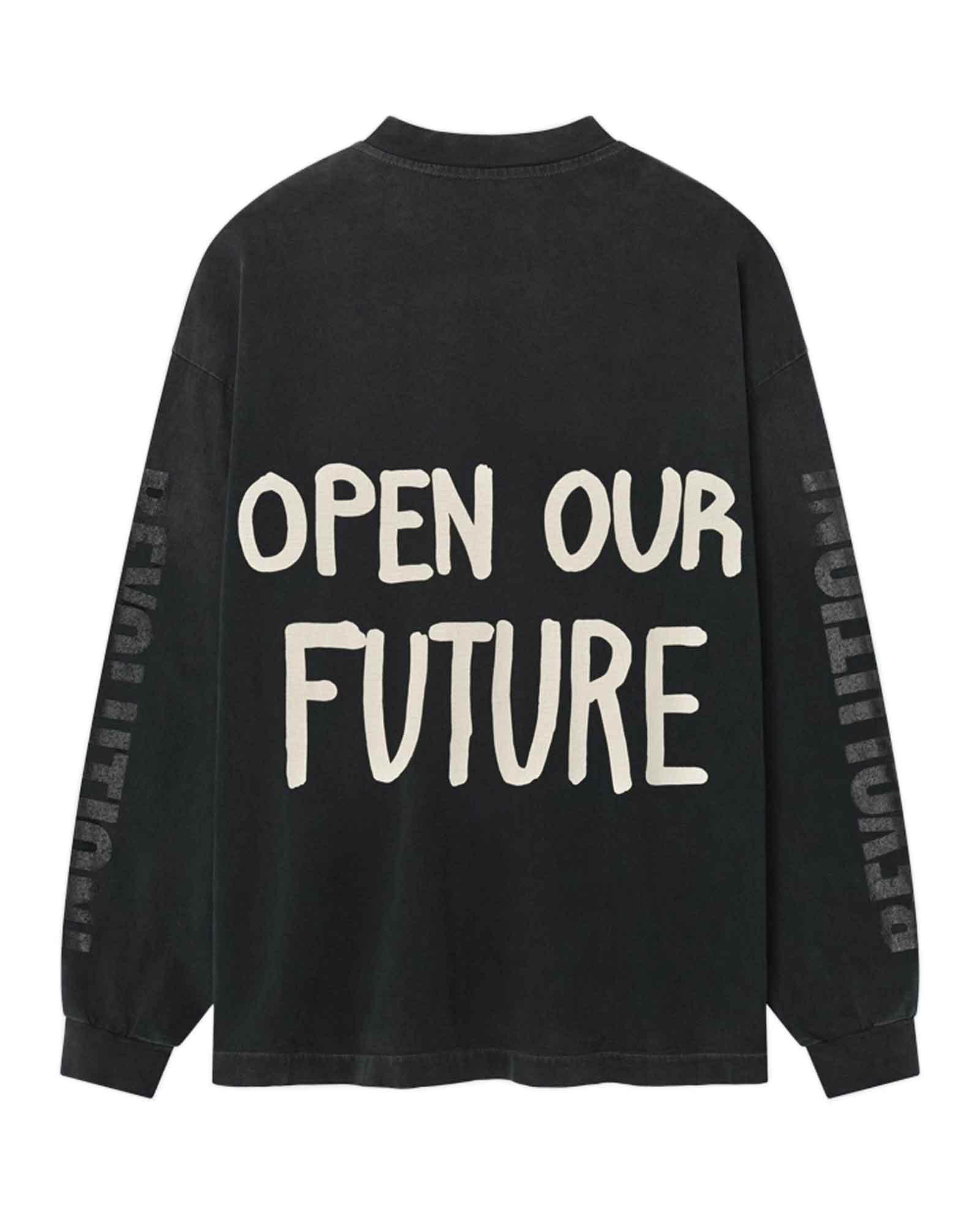 FEAR OF GOD・フィア オブ ゴット - L/S Tシャツ RELAXED LS "FUTURE" TEE / BLACK