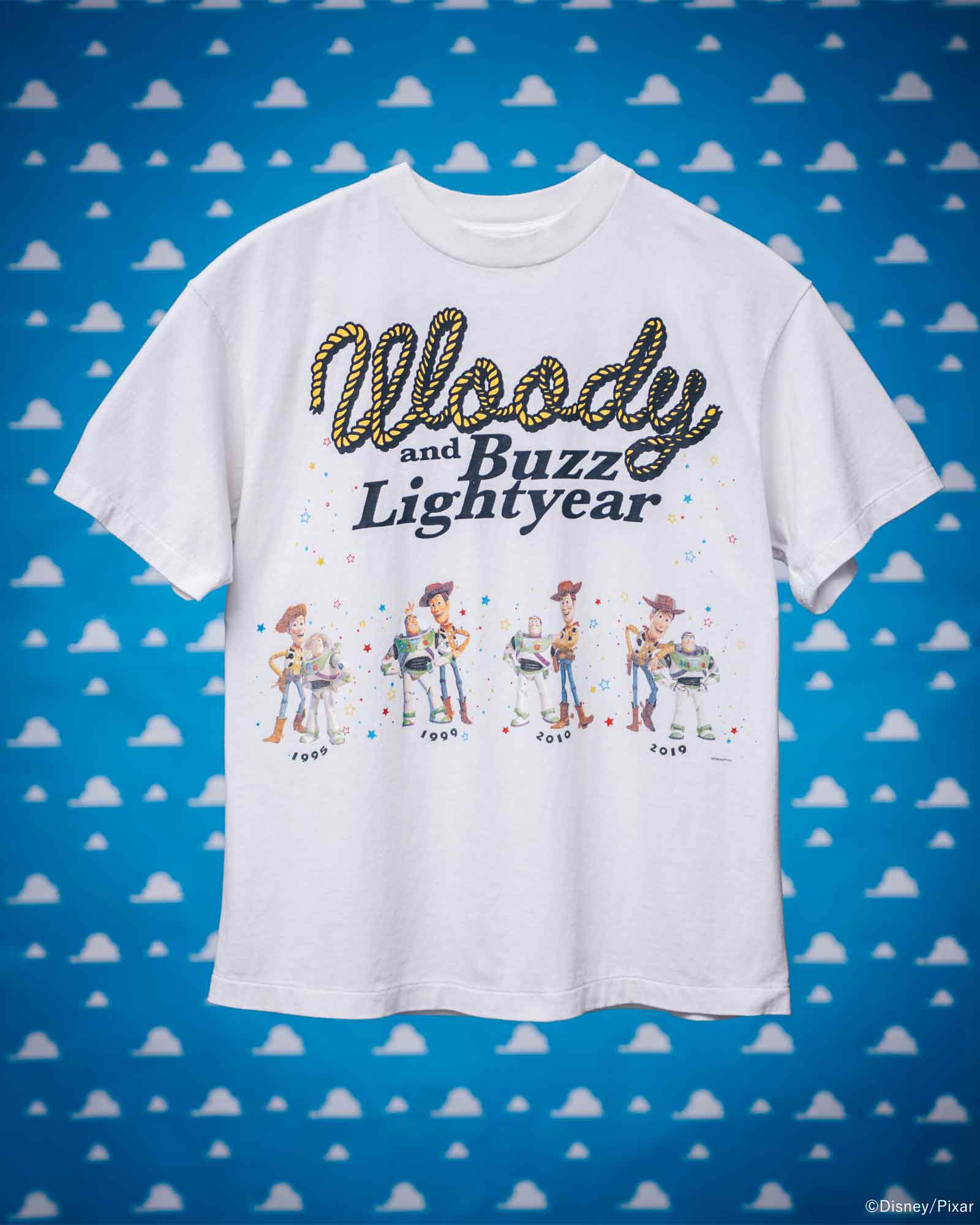 ©SAINT M××××××・セントマイケル - Tシャツ・カットソー PIXAR_SS T-SHIRT/WOODY & BUZZ / WHITE