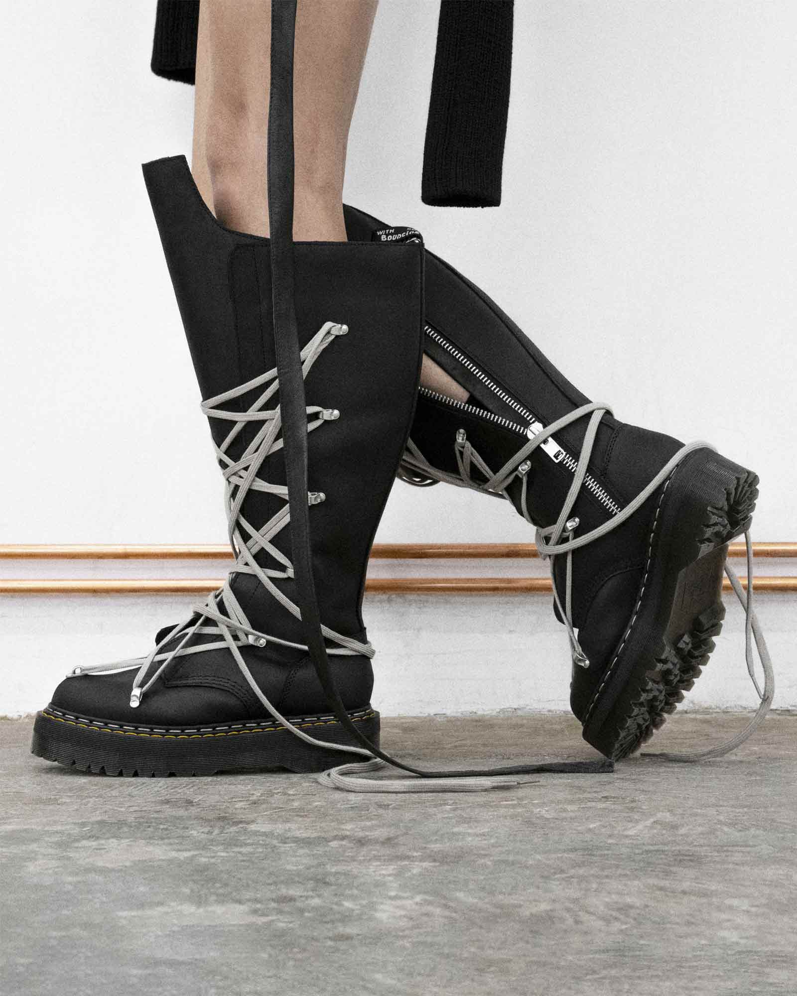 RICK OWENS・rick owens -  1B60 QUAD SOLE PENTALACE BOOT / BLACK