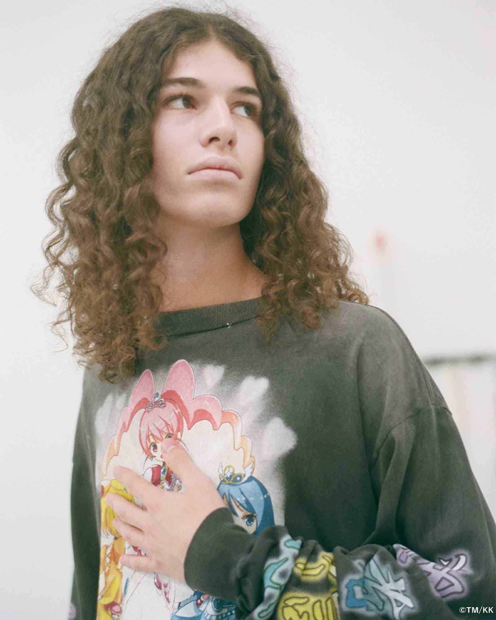 mononoke・made・モノノケメイド -  LS T-SHIRT/SUPERFLAT / BLACK